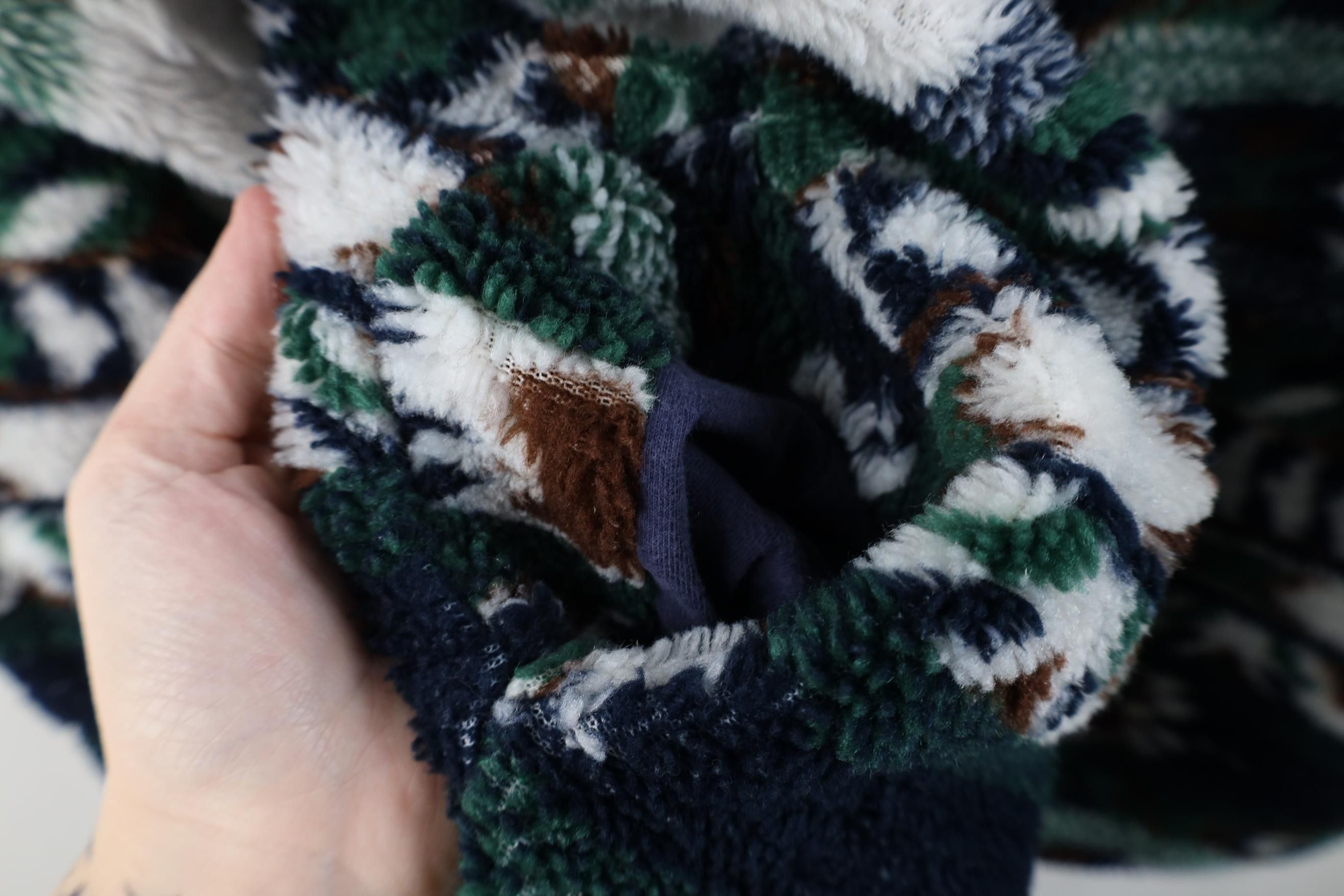 Vintage Vintage 90s Streetwear Southwestern Deep Pile Fleece Sweater Size M / US 6-8 / IT 42-44 - 11 Thumbnail