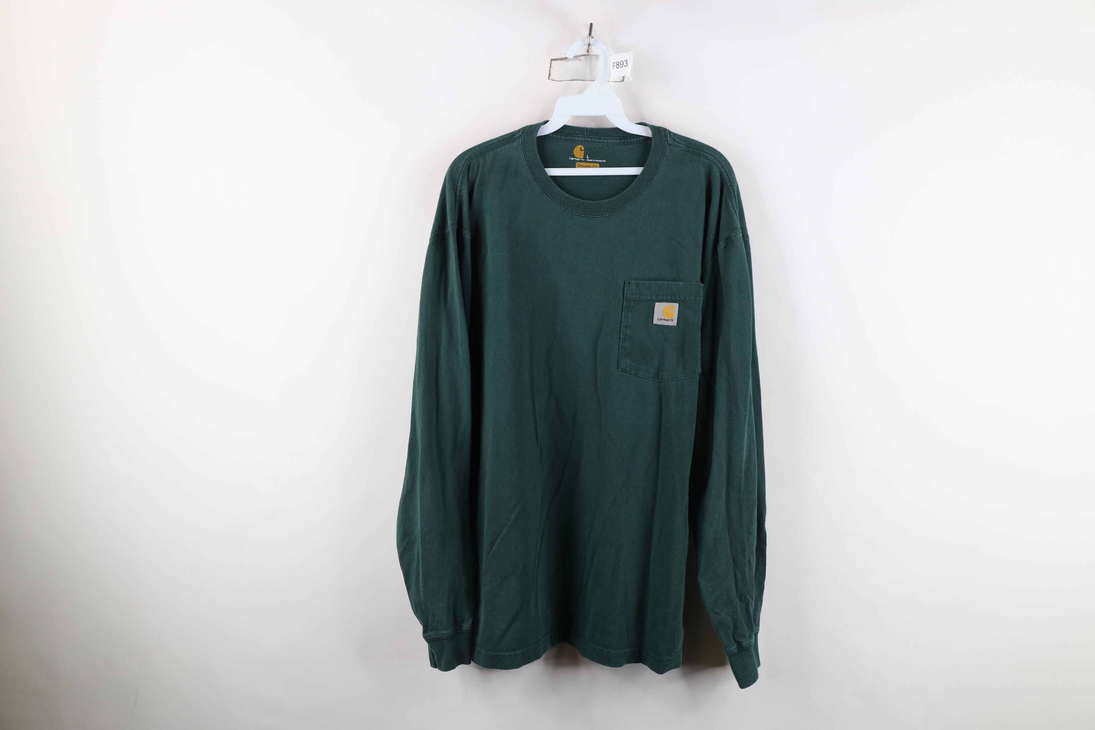Carhartt Vintage Y2K Carhartt Spell Long Sleeve T-Shirt Green Cotton Size US L / EU 52-54 / 3 - 1 Thumbnail