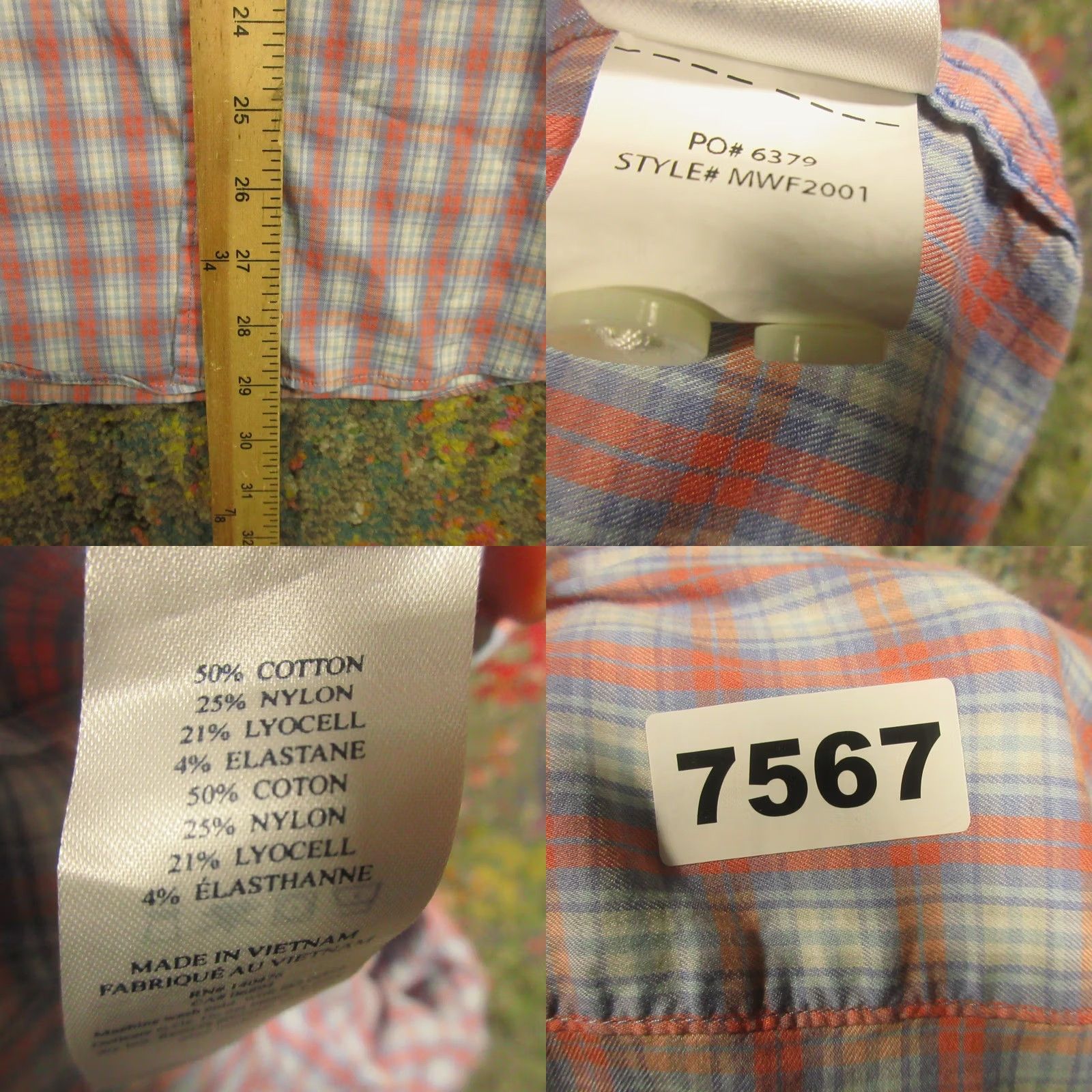 Faherty Faherty Movement Shirt Plaid Long Sleeve Button-Down Blue Pink Men’s L Size US L / EU 52-54 / 3 - 8 Thumbnail