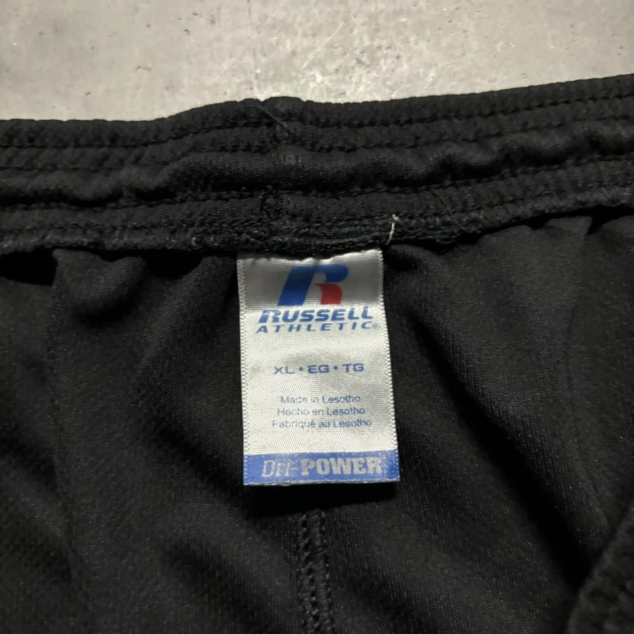 Russell Athletic × Vintage Crazy Vintage Y2K/2000s Baggy Black Striped Russell Drill Essential Track Pants! Size US 36 / EU 52 - 7 Thumbnail