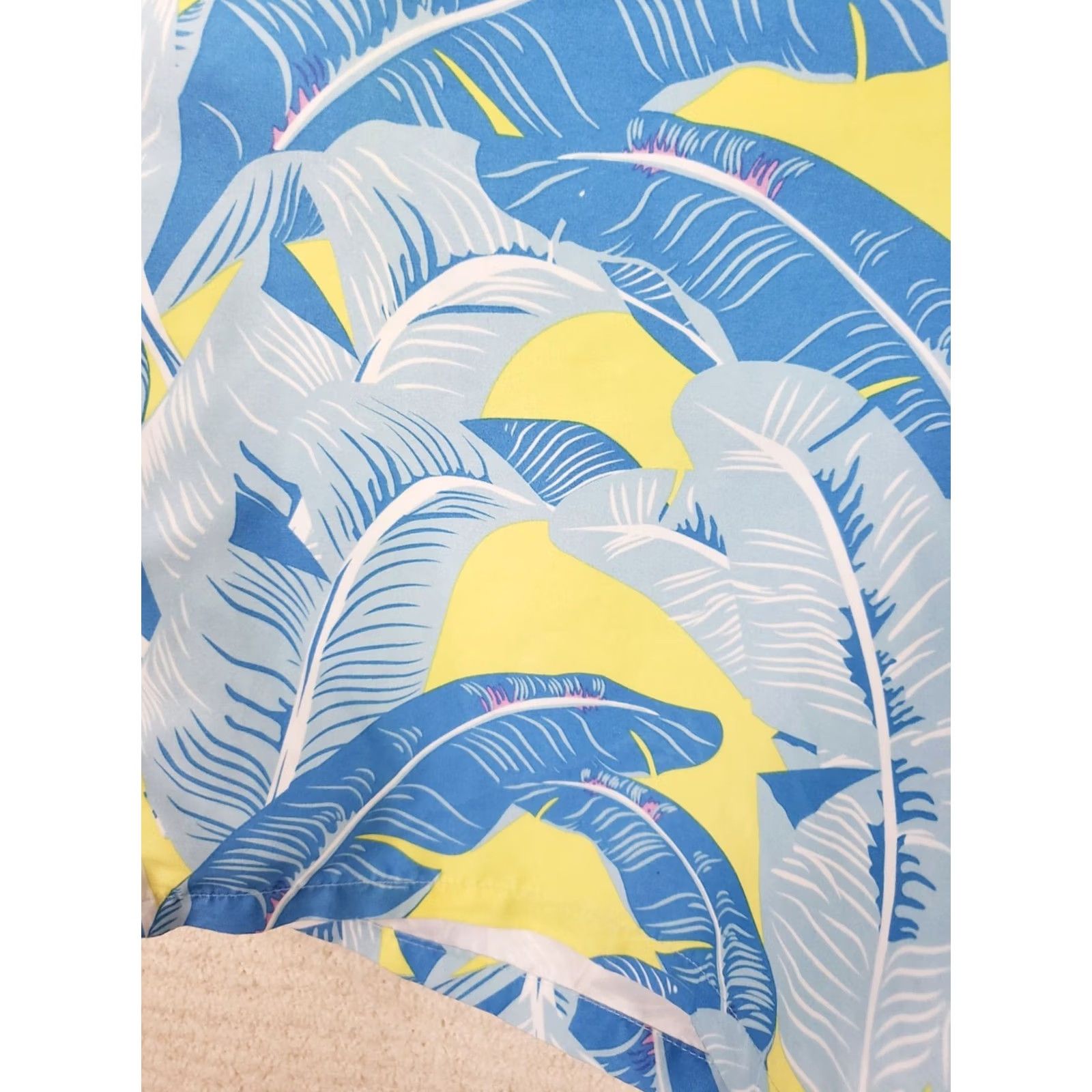 Vintage Strong Boalt Board Shorts Men’s 34 Blue Yellow Foilage Trunks Beach Vacation Surfing 100% Polyester Size US 34 / EU 50 - 7 Thumbnail