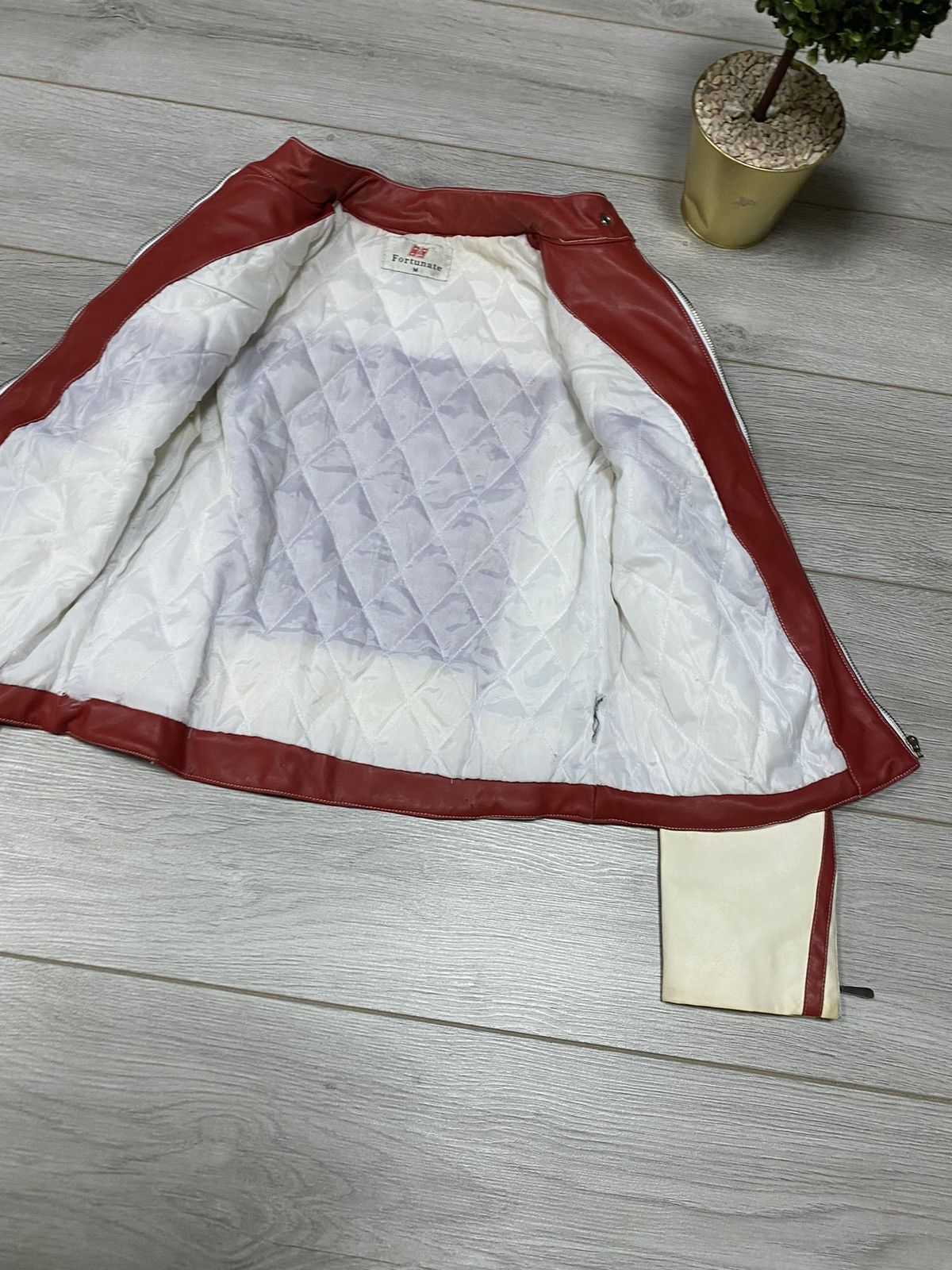 Vintage Rare Y2k Wonder Team Feilida Grand-Prix Leather Jacket 90’s Size M / US 6-8 / IT 42-44 - 7 Thumbnail
