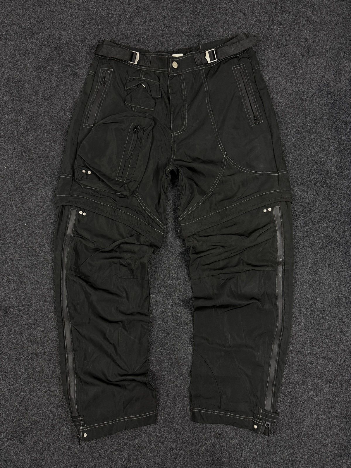 FAR FROM WHAT × Vintage FAR FROM WHAT Tactical Cargo Pants for Men - Durable Cotton, Size US 34 / EU 50 - 2 Thumbnail