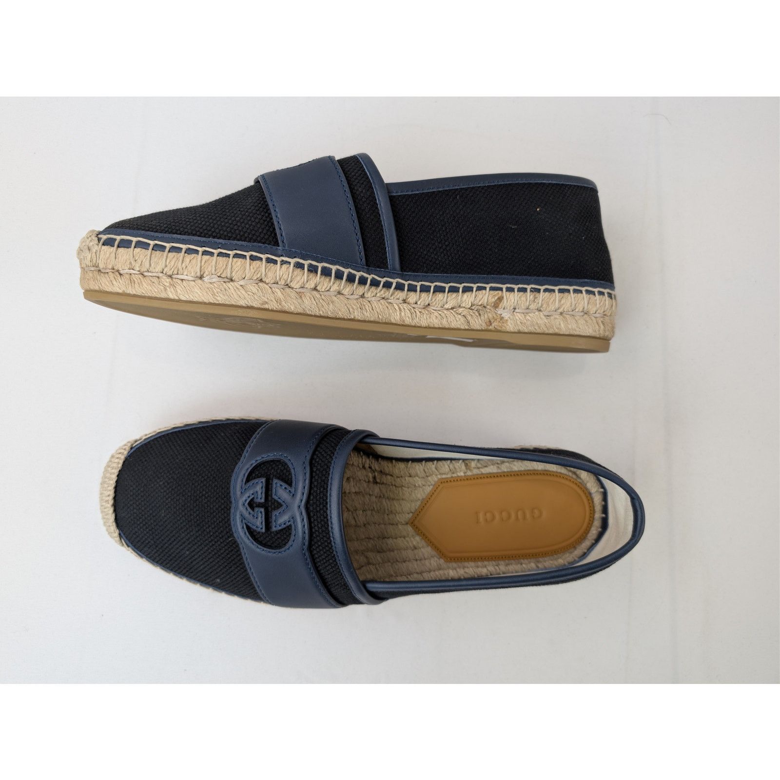 Gucci o1rshd1 espadrilles Shoes Loafers boots in Black/Blue Size US 9 / EU 42 - 1 Thumbnail