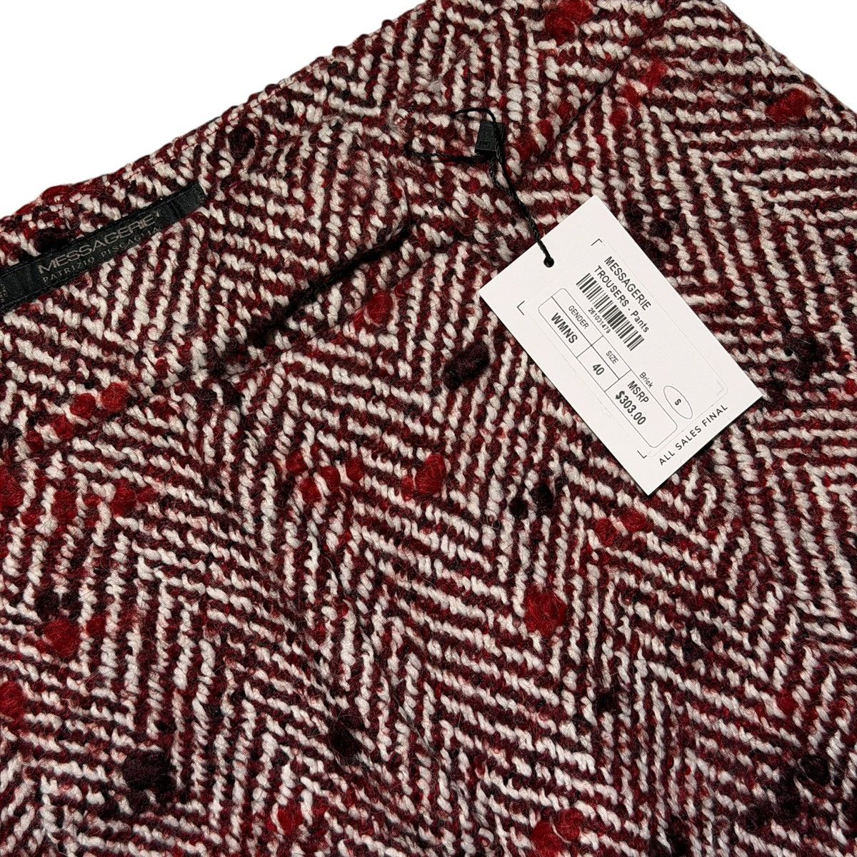 Messagerie Tweed woven wode leg trouser Size US 29 - 2 Thumbnail