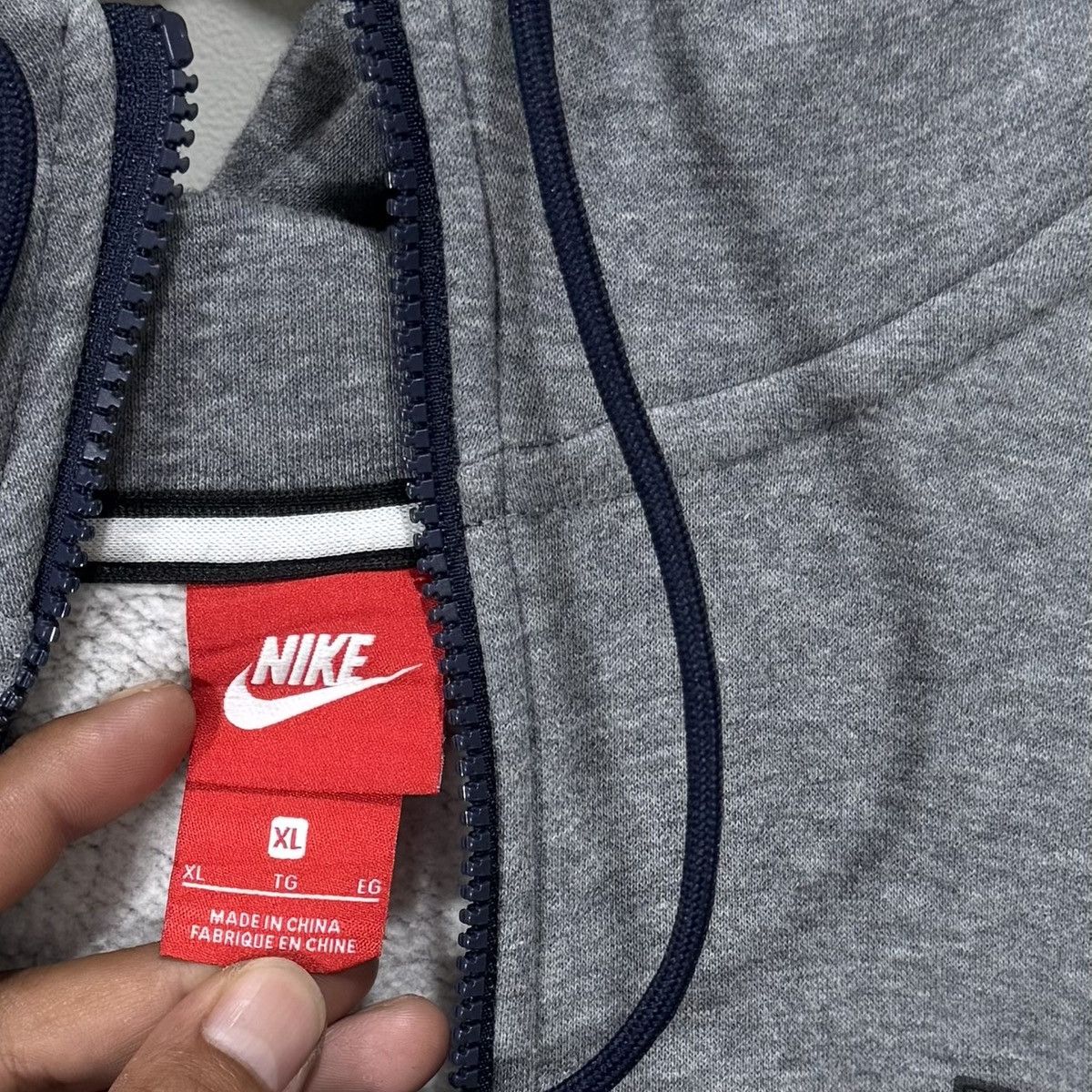 Nike Nike Heritage Air fleece colourblock full zip hodded jacket Size US L / EU 52-54 / 3 - 4 Thumbnail