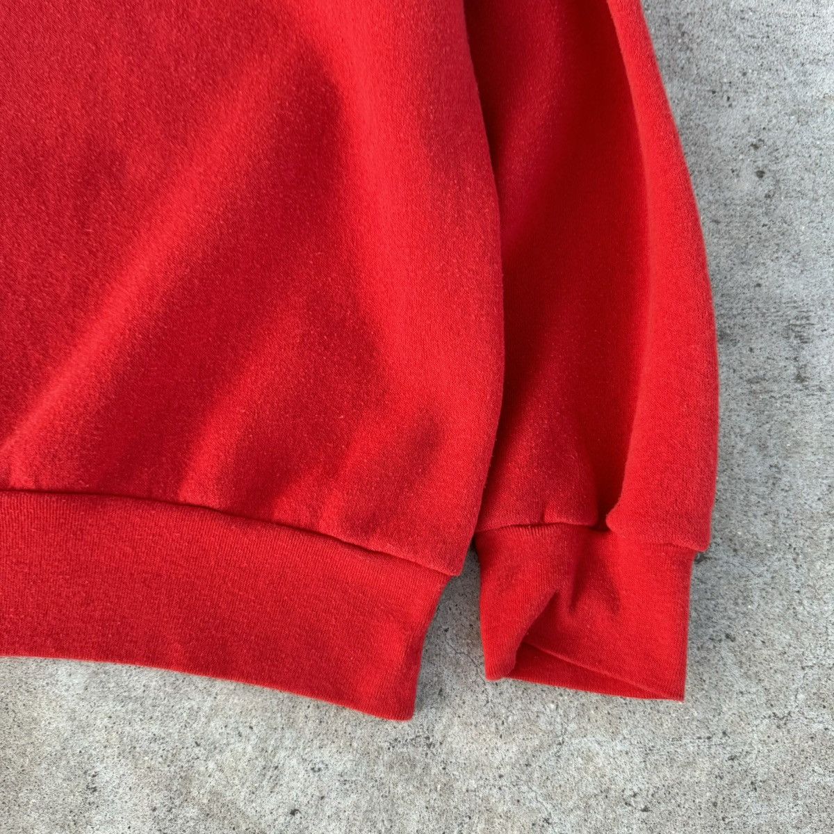 Adidas × Nike Vintage 80s Made In USA Red Adidas Logo Crewneck Fits Small Size US S / EU 44-46 / 1 - 9 Thumbnail