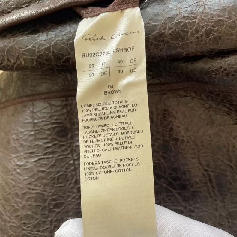 Rick Owens Rick Owens Fur-and-fur integrated double-sided leather coat Size US L / EU 52-54 / 3 - 6 Thumbnail