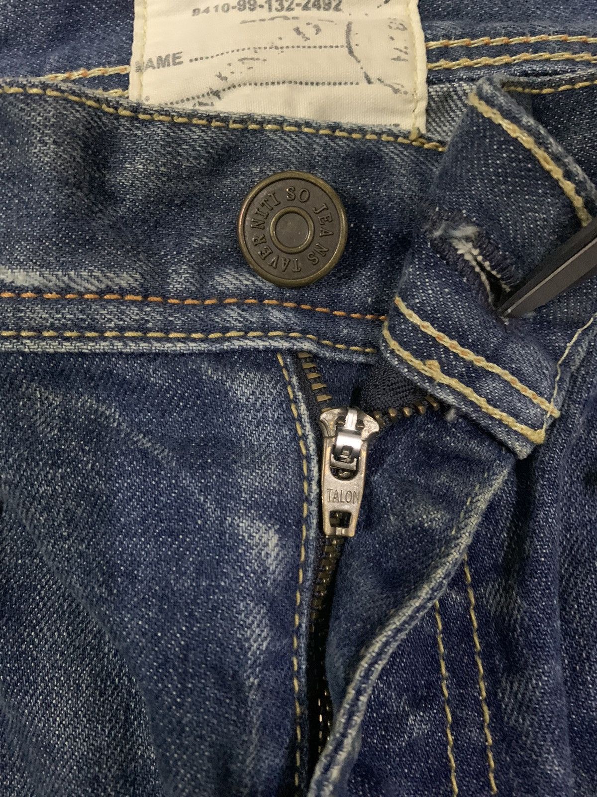 Tornado Mart Vintage Jimmy Taverniti Studded Flare Distress Grunge Jeans Size US 31 - 4 Thumbnail