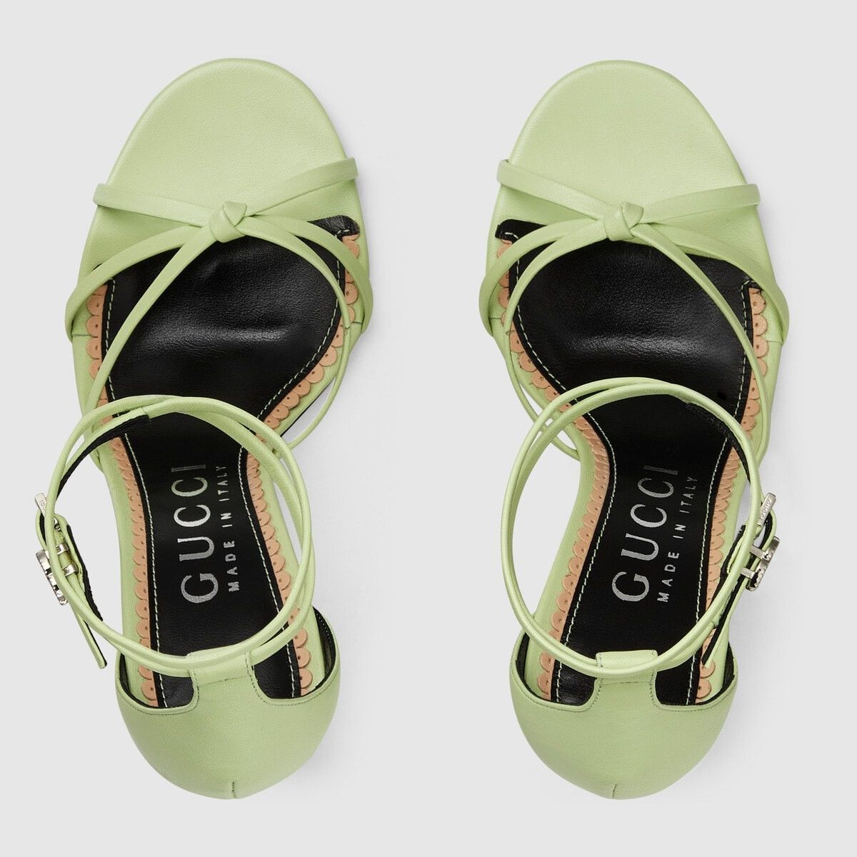 Gucci o1s1wg110125 Strappy Sandals in Green Size US 6 / IT 36 - 4 Thumbnail