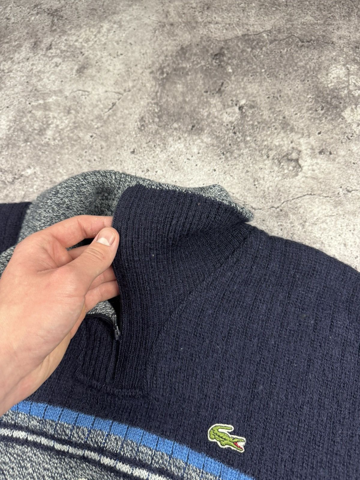 Lacoste ❄️Lacoste Chemise Vintage Made in France 1/4 Zip Knit Sweater Size US L / EU 52-54 / 3 - 5 Thumbnail