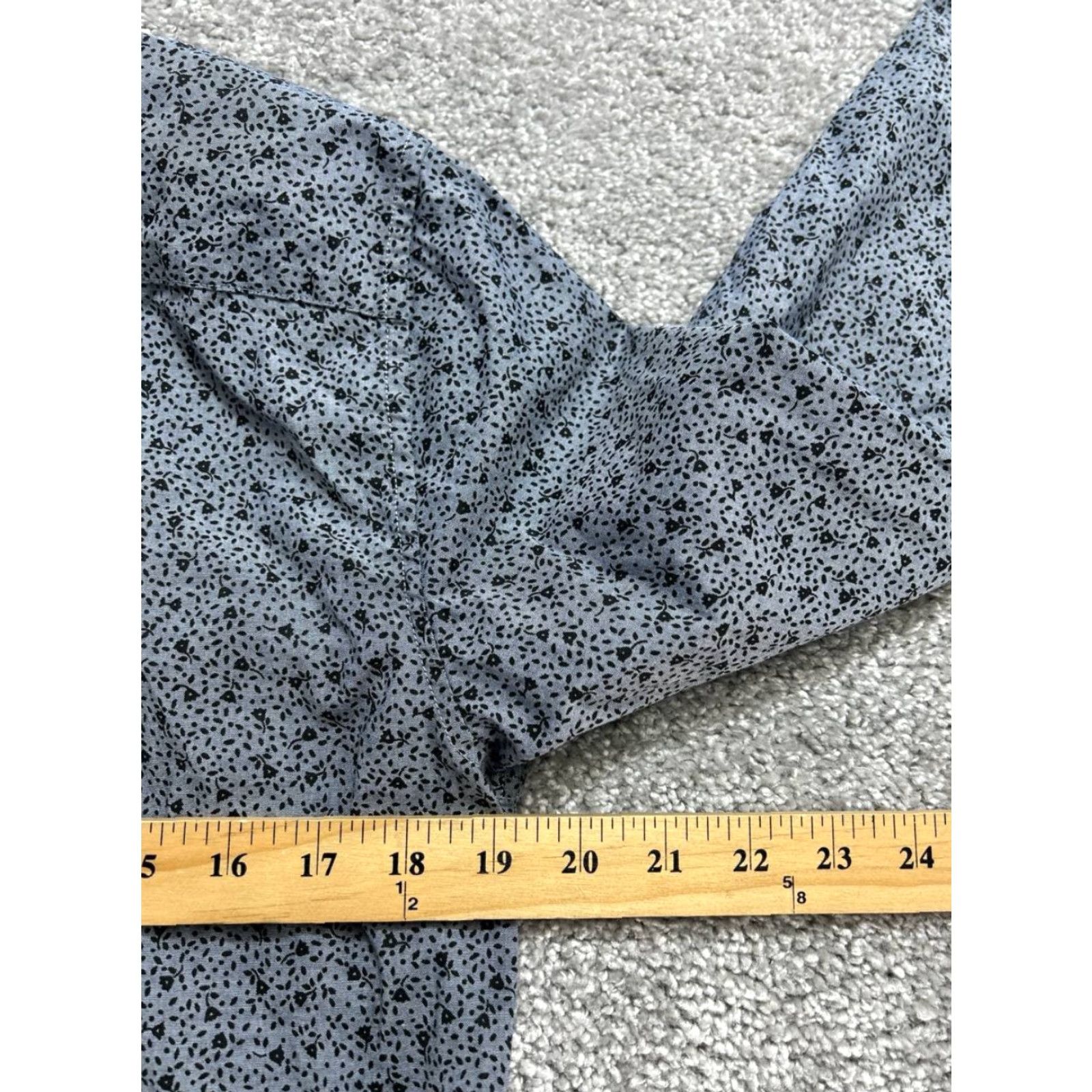 Bonobos Bonobos Shirt Men Small Gray Micro Floral Print Stretch Standard Fit Button Down Size US S / EU 44-46 / 1 - 7 Thumbnail