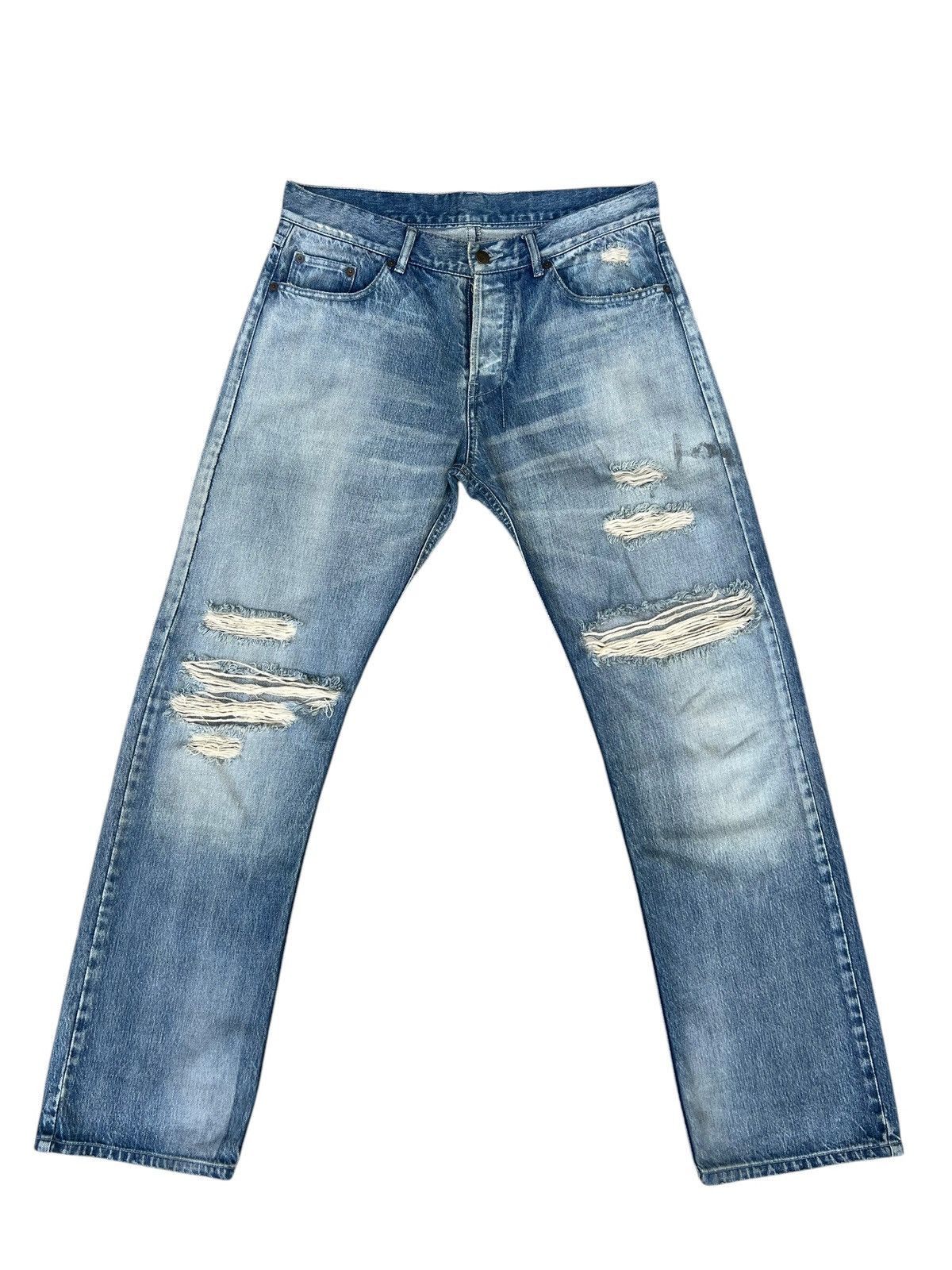 Japanese Brand SUB-AGE. Japan Distressed Rips Denim Jeans Size US 33 - 1 Thumbnail