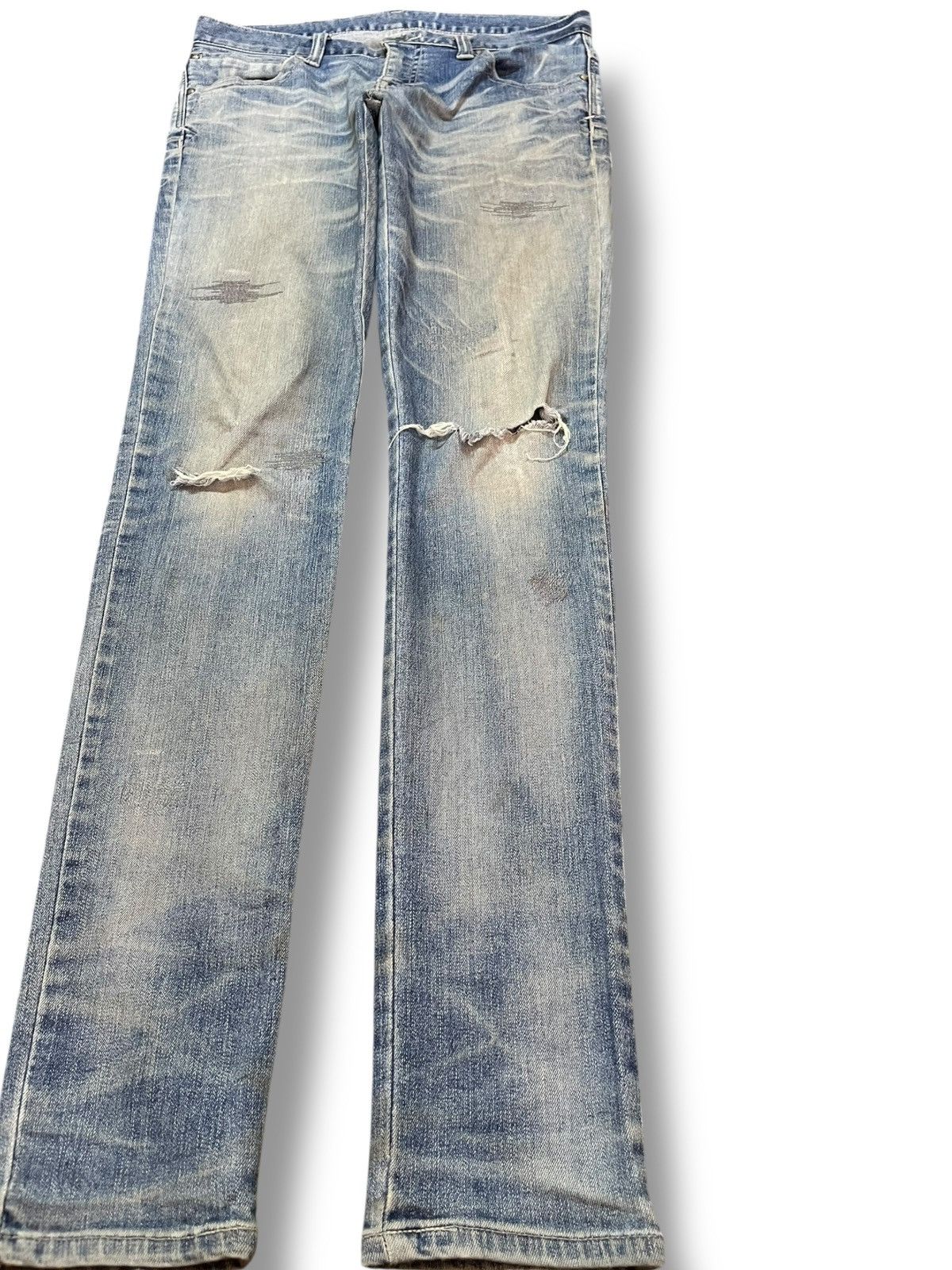 Tornado Mart Vintage Tornado Mart Skinny Mudwash Distressed Denim Size US 31 - 4 Thumbnail