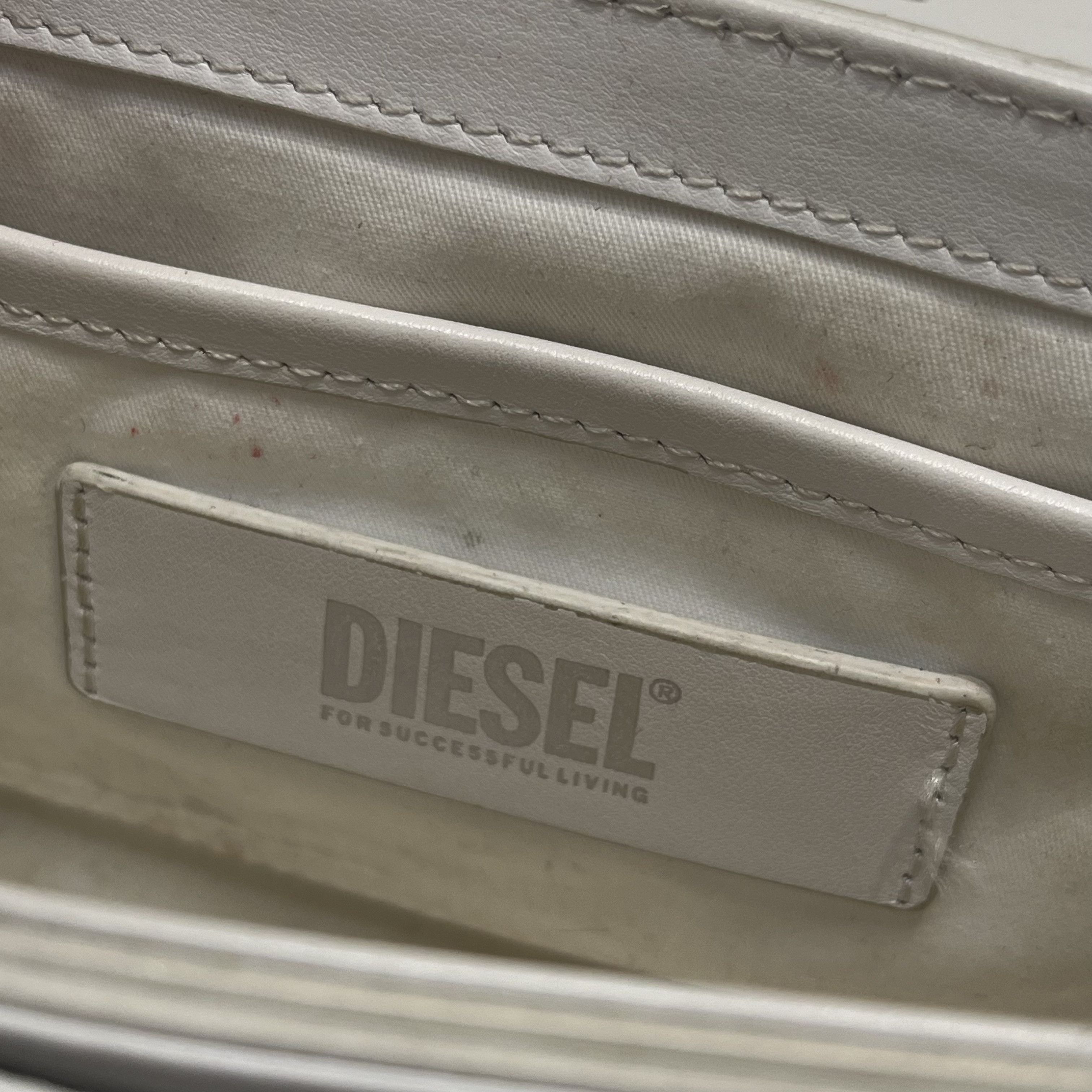 Diesel Diesel 1DR Leather Shoulder Bag White Size ONE SIZE - 12 Thumbnail