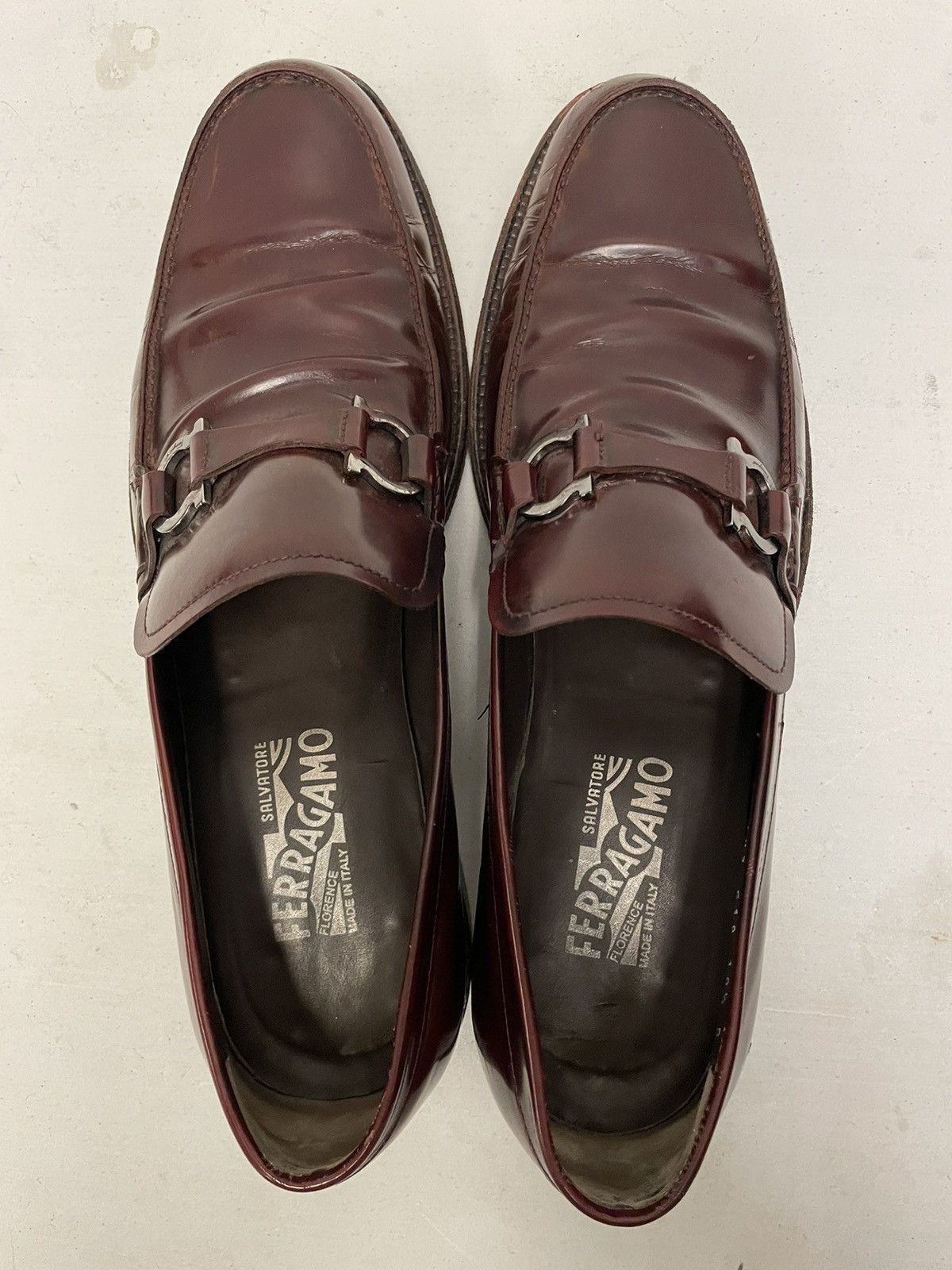 Salvatore Ferragamo Glossy Soft Vamp Bit Loafer Size US 10.5 / EU 43-44 - 8 Thumbnail