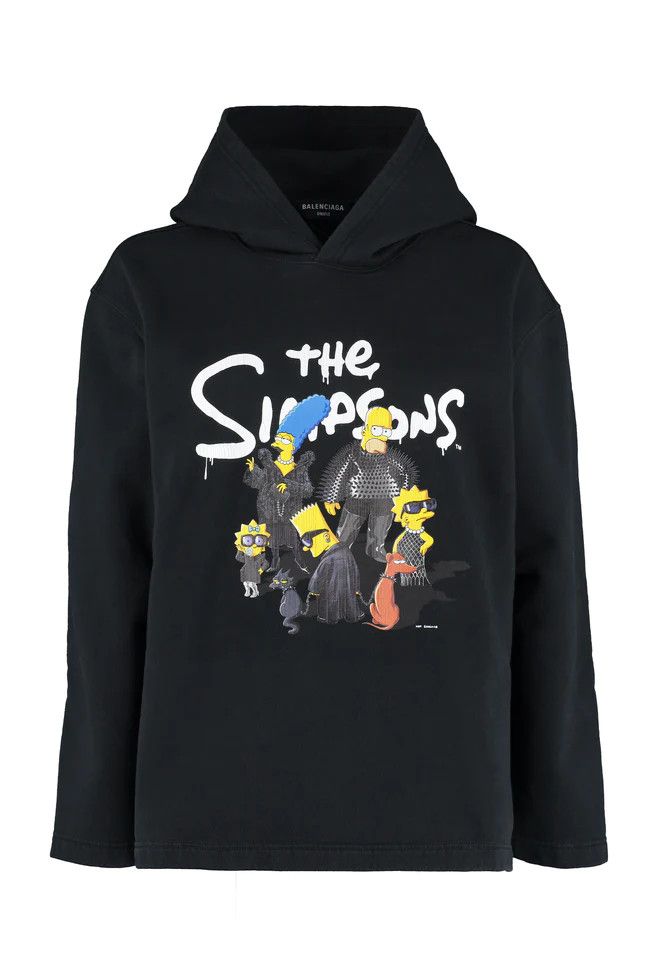 image of Balenciaga O1S1Rm0923 Hoodie In Black, Men's (Size Large)