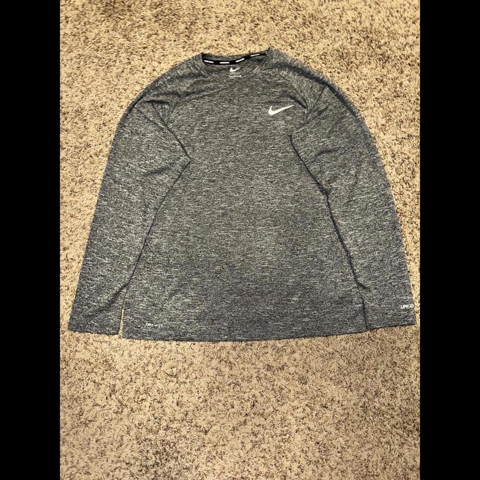 Nike Men's Heather Long Sleeve Hydroguard Swim Shirt Size US L / EU 52-54 / 3 - 1 Thumbnail