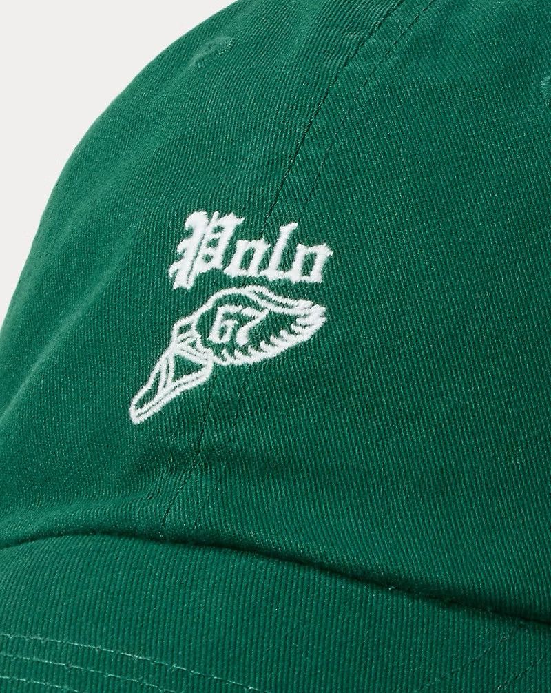 Polo Ralph Lauren Polo Ralph Lauren RL Embroidered Twill Ball Cap Green Size ONE SIZE - 4 Thumbnail