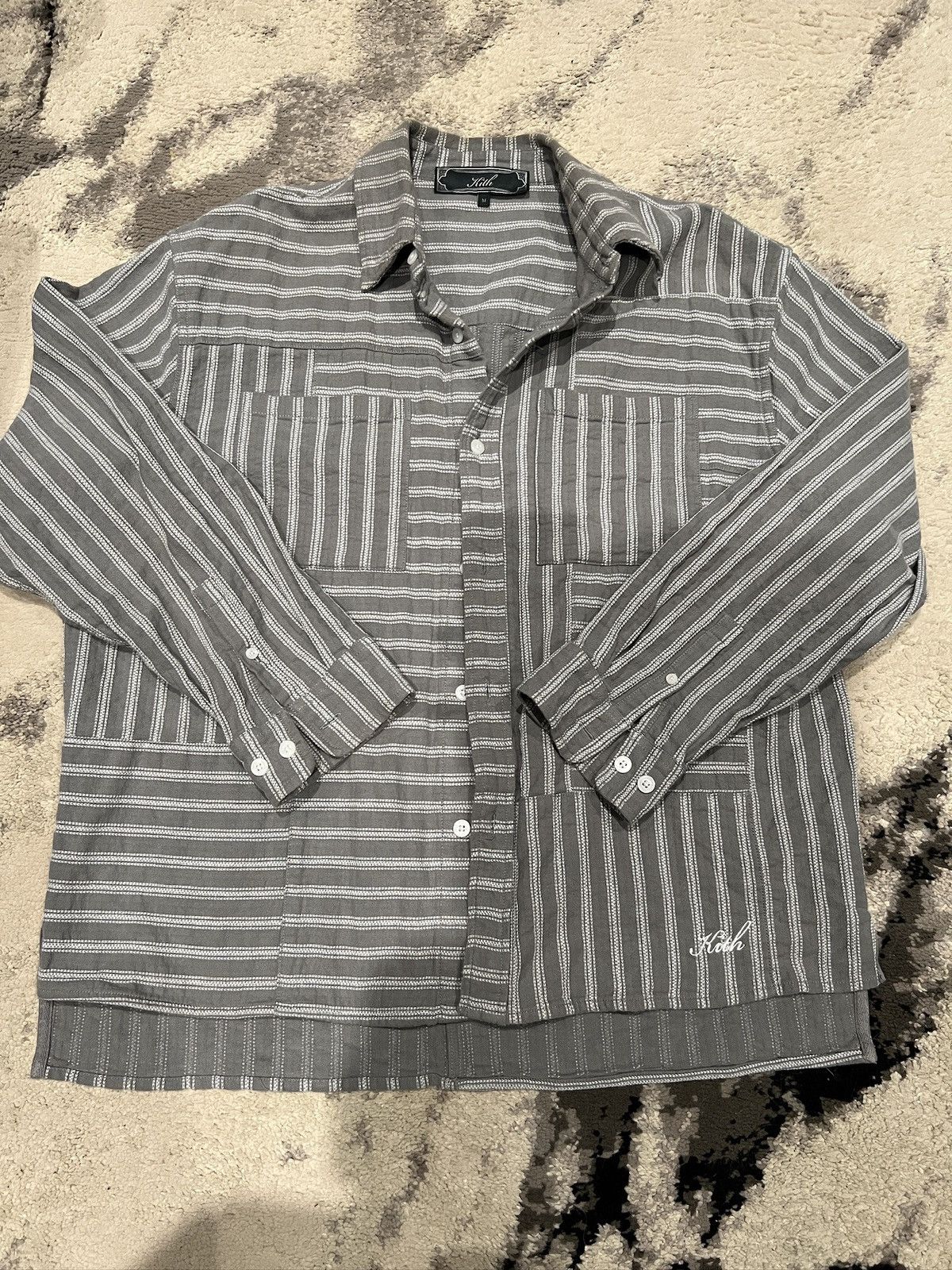 KITH Stripe Denim Jaydin Shirt