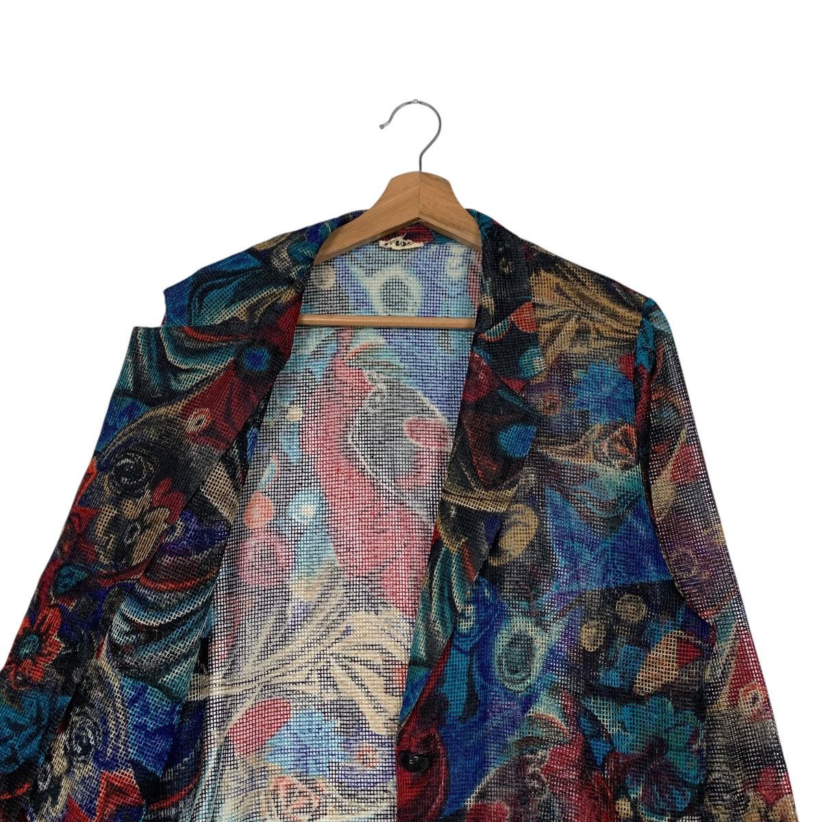 Japanese Brand Vintage 90’s SAGES Fullprint Casual Jacket Blazer #2620-C118 Size US M / EU 48-50 / 2 - 10 Thumbnail