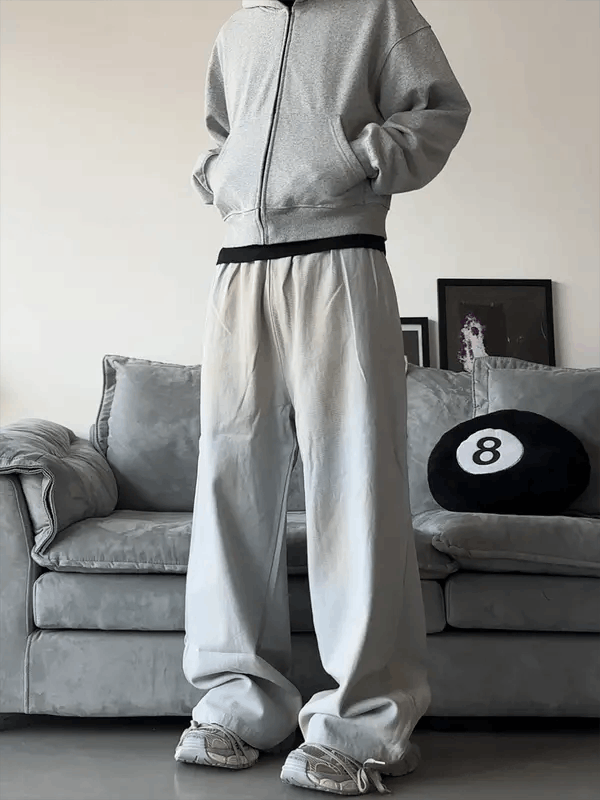 Vintage Asakura x Jinno Baggy Gray Wide Leg Pants Size US 32 / EU 48 - 4 Thumbnail
