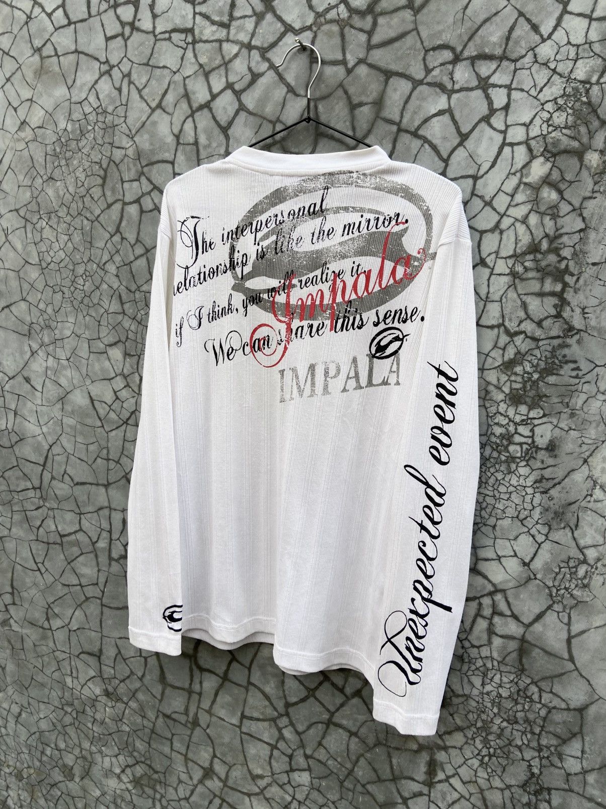If Six Was Nine Offer‼️ Impala Goth Poem Style Lace Up Thermal Longsleeve Size US M / EU 48-50 / 2 - 7 Thumbnail