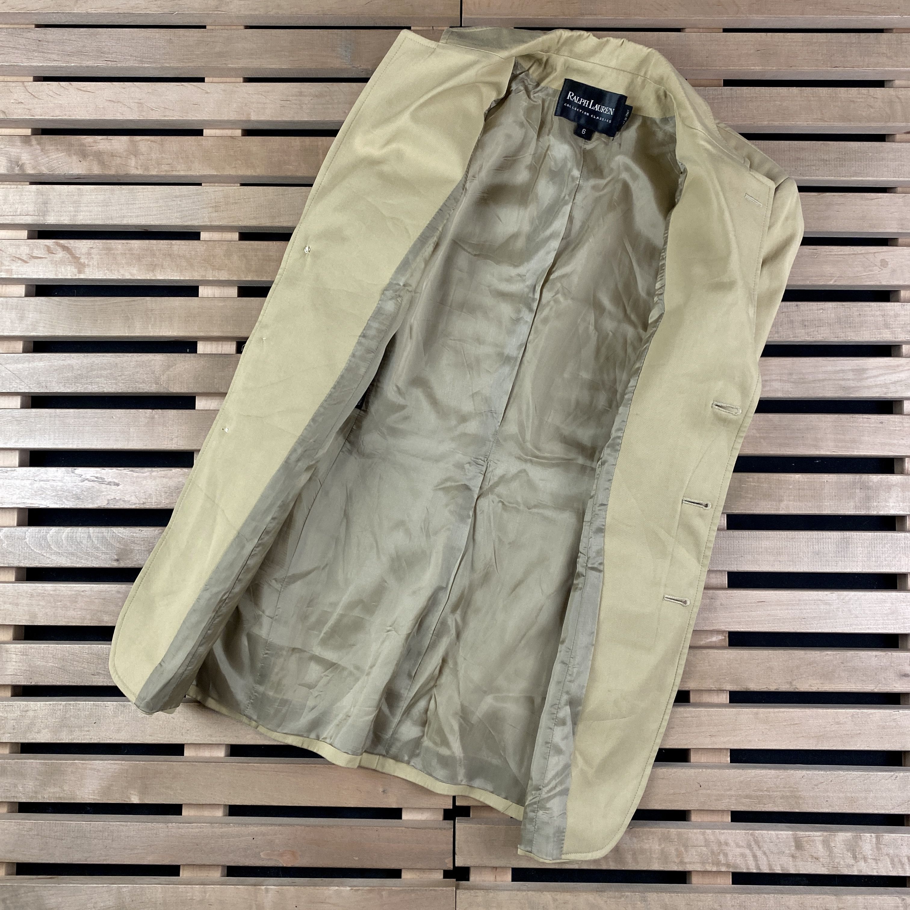 Polo Ralph Lauren × Ralph Lauren Womens Blazer Jacket Ralph Lauren Black Label Size 6 Cotton Size M / US 6-8 / IT 42-44 - 4 Thumbnail