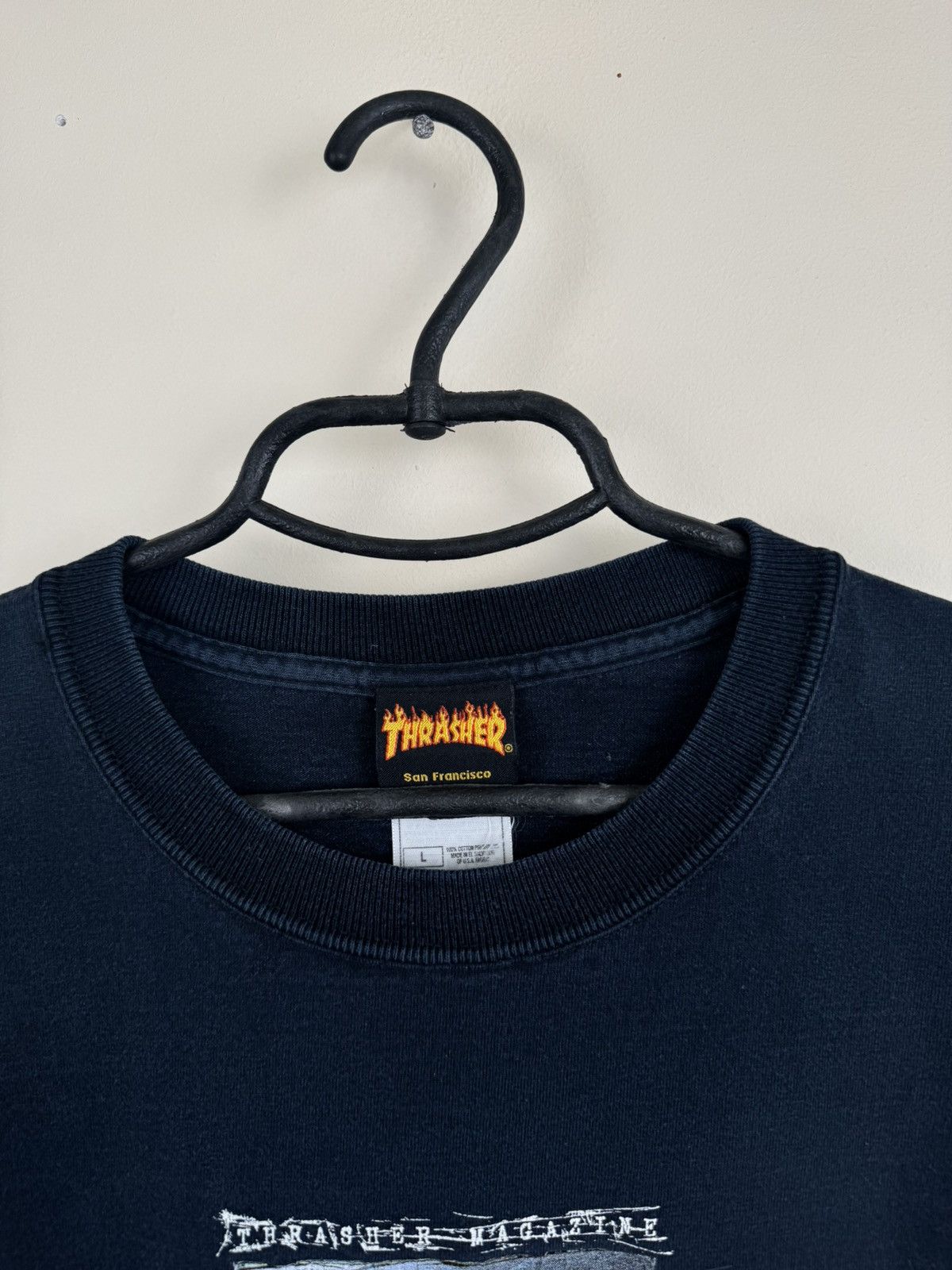 Thrasher Vintage Thrasher Magazine 90s T shirt Insane Terrain L Blue Size US L / EU 52-54 / 3 - 8 Thumbnail