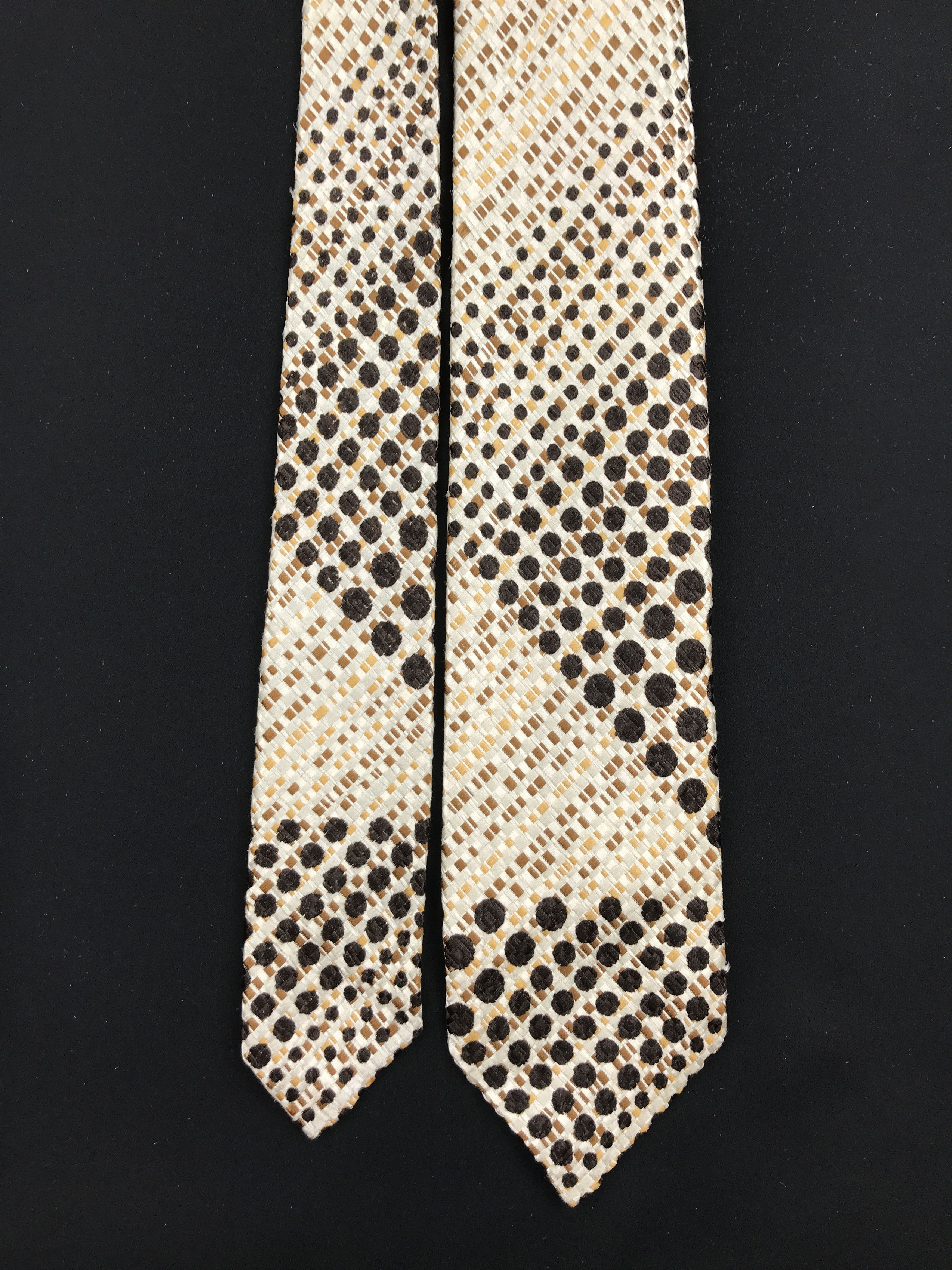 Designer × Vintage Vintage Dominique France Silk Necktie Size ONE SIZE - 3 Thumbnail
