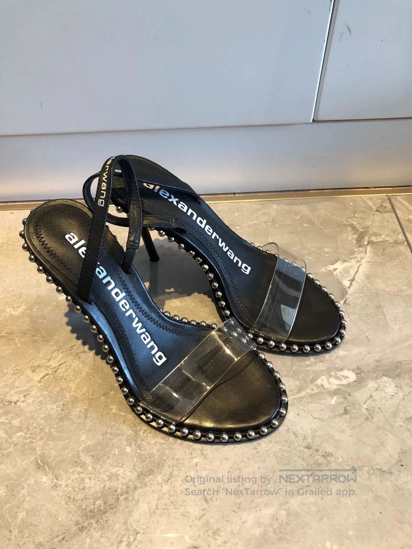 Alexander Wang Alexander Wang PVC Stud Strappy Sandal Heels. Size US 4 / IT 34 - 1 Thumbnail