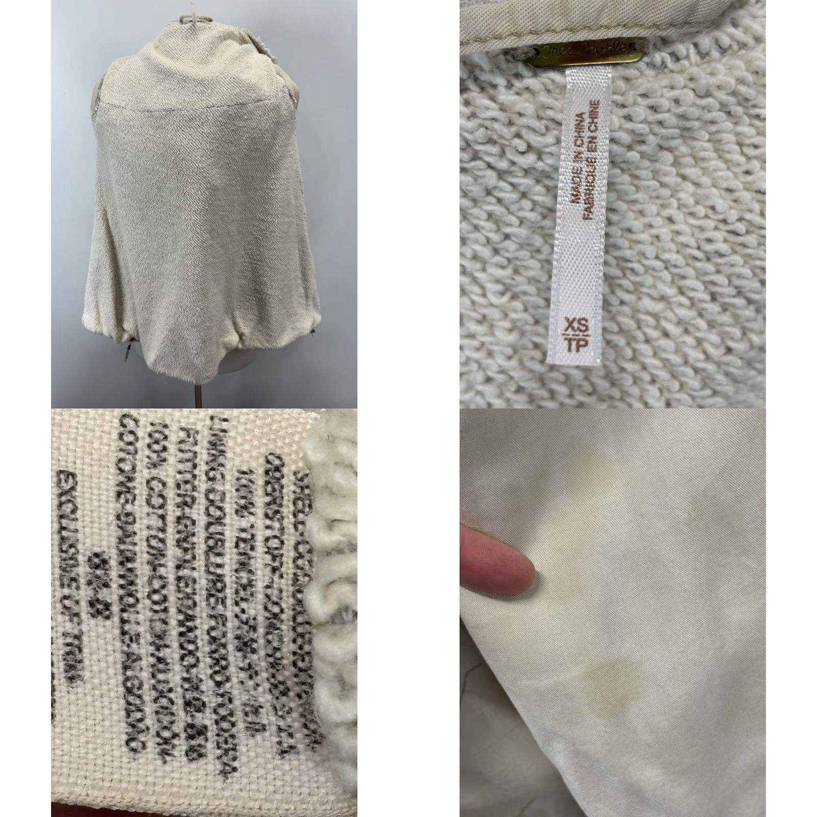 Free People Free People Jacket Adult XS Beige Hooded Lightweight Lined Tencel Utility Bohemian Full Zip Pockets Womens Size XS / US 0-2 / IT 36-38 - 8 Thumbnail