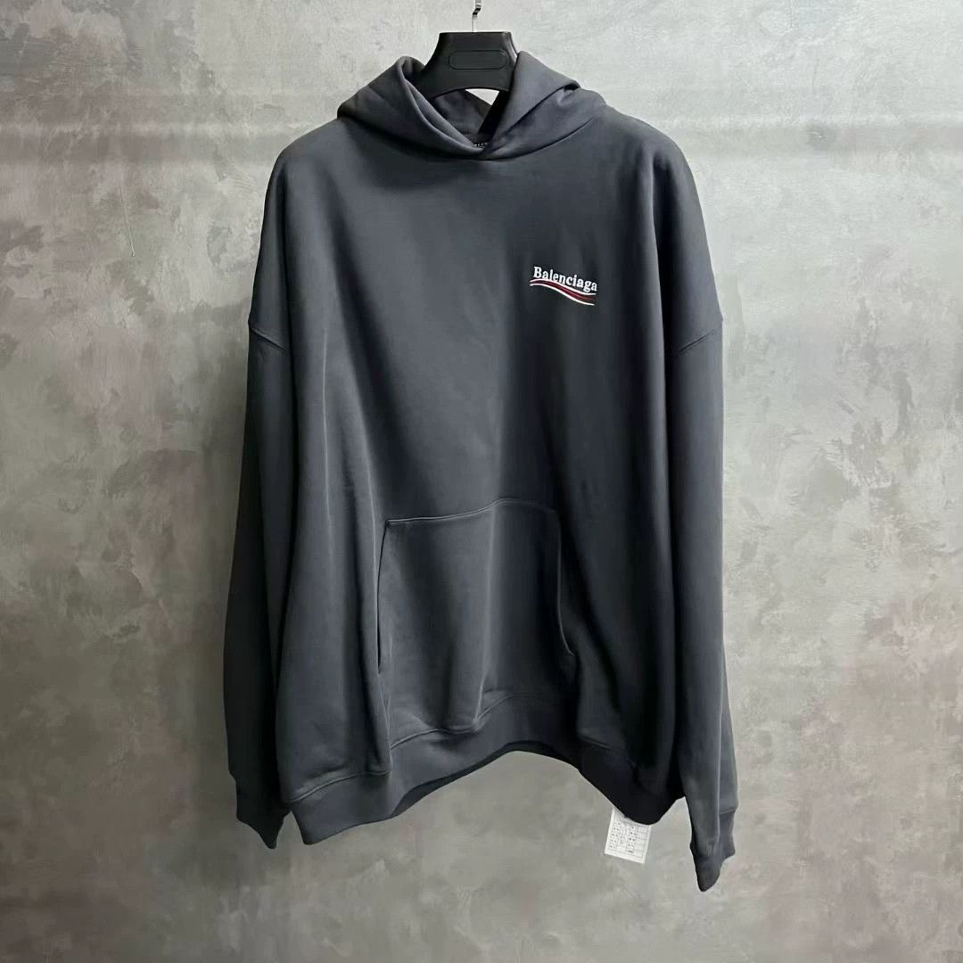 Balenciaga Balenciaga Retro Printed Gray Hoodie XL Men Size US XL / EU 56 / 4 - 1 Thumbnail
