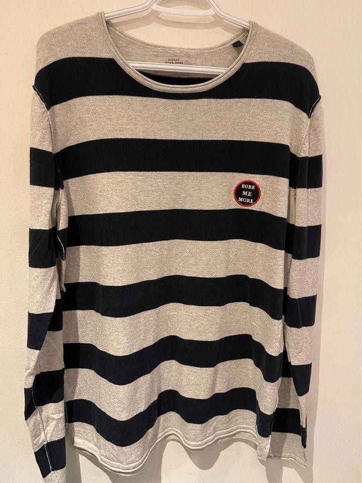 Jack & Jones Jack Jones Bore Me More Stripped Sweater L Size ONE SIZE - 1 Thumbnail