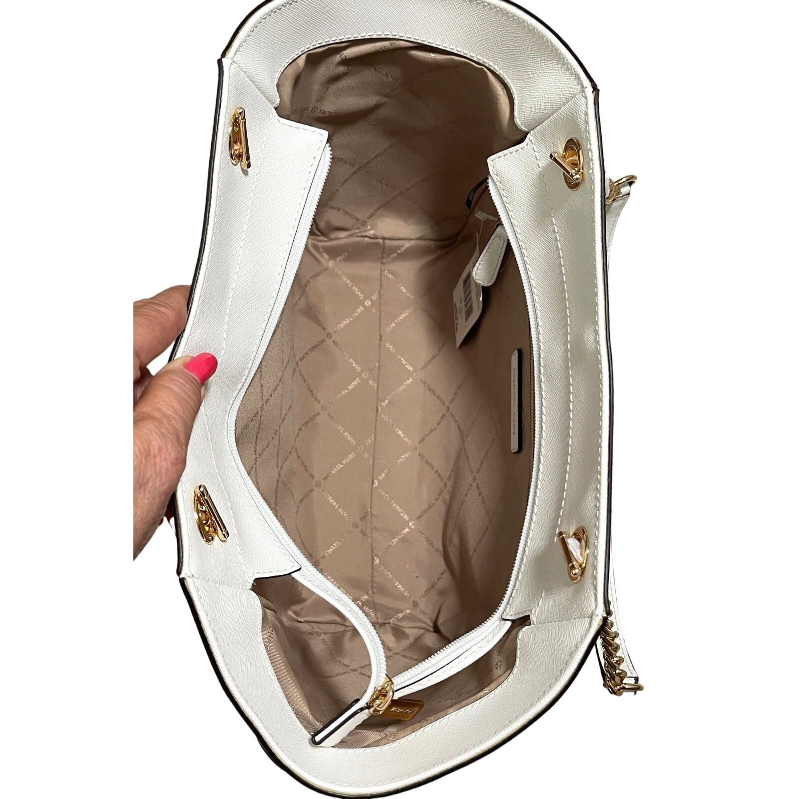 Michael Kors Michael Kors Jet Set Travel Chain Leather Shoulder Bag $558 Size ONE SIZE - 7 Thumbnail