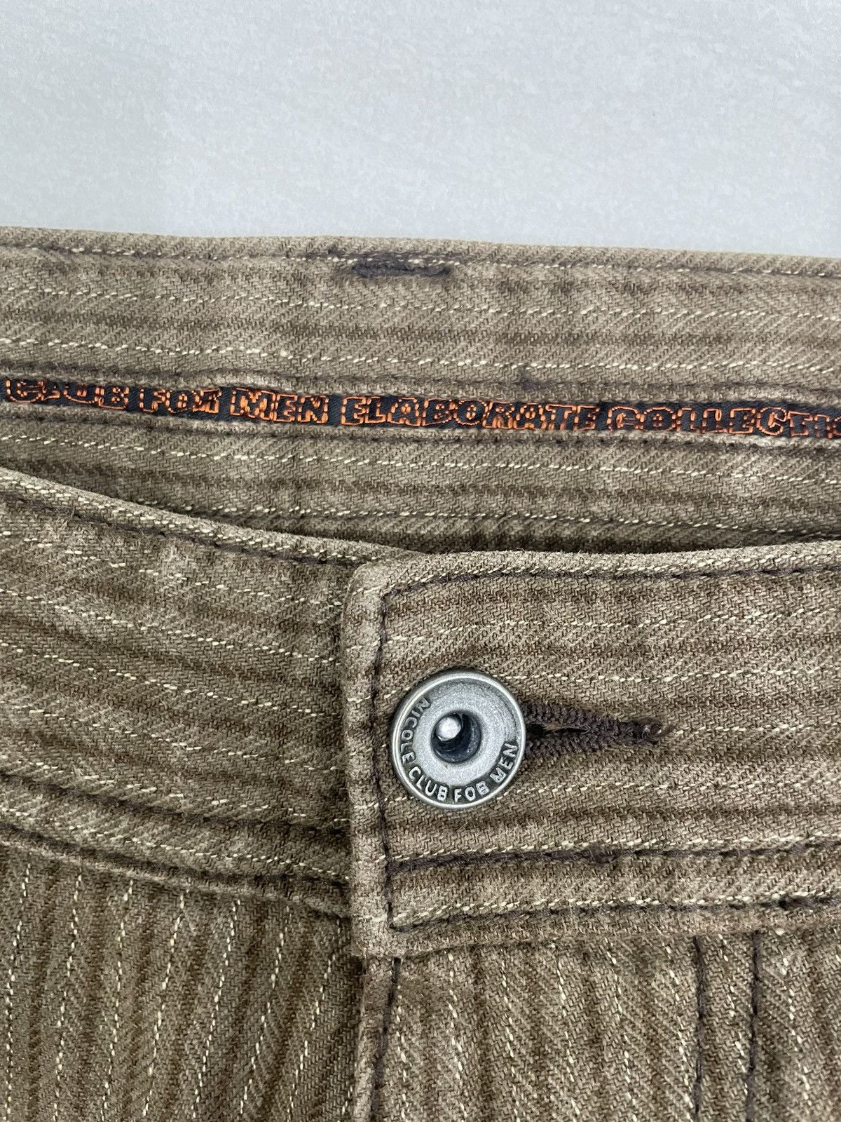 PPFM NicoleClubForMen Japan Hickory Flare Bush Jeans Size US 34 / EU 50 - 8 Thumbnail