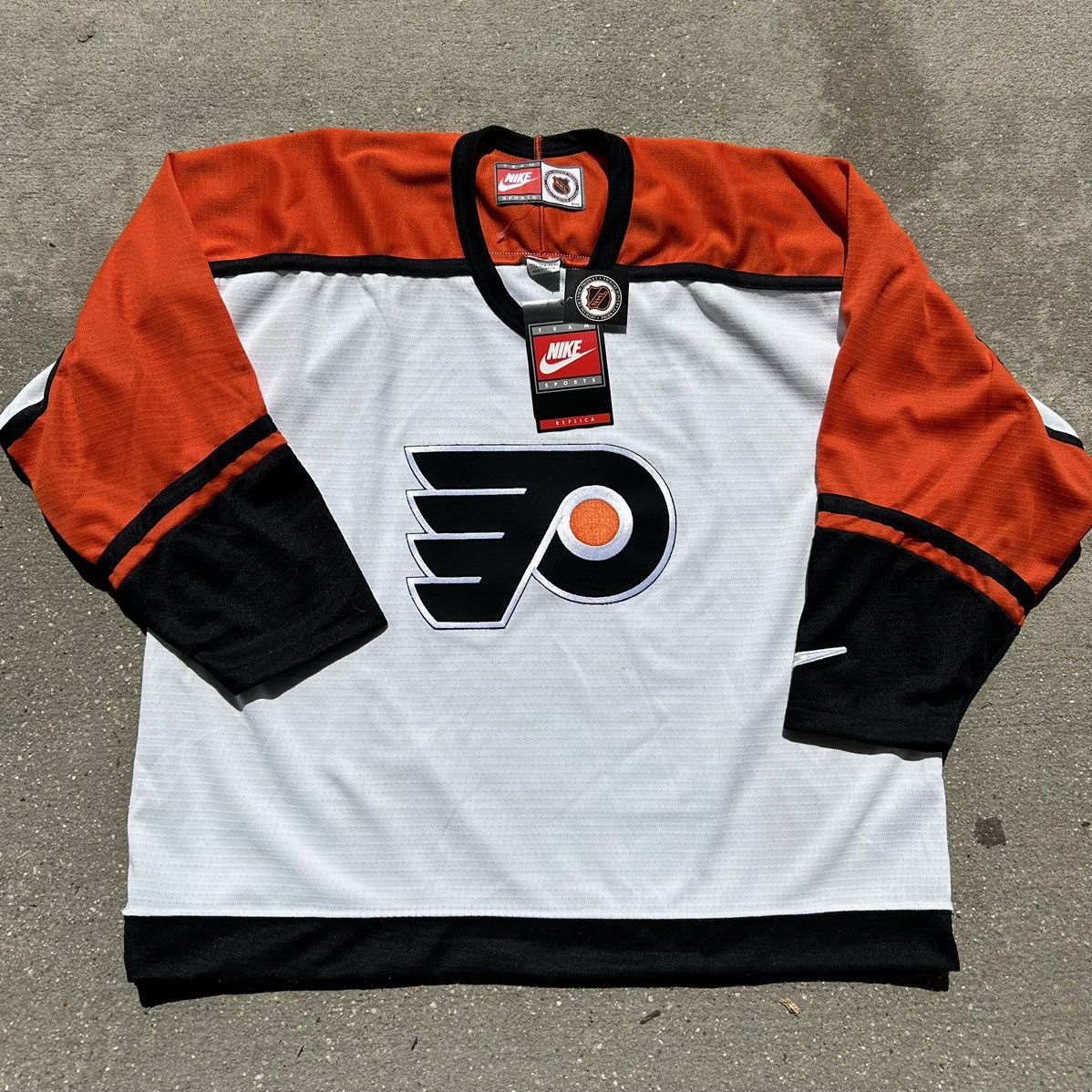 image of Nhl x Nike 90's Philadelphia Flyers Nike White Away Jersey, Men's (Size 2XL)