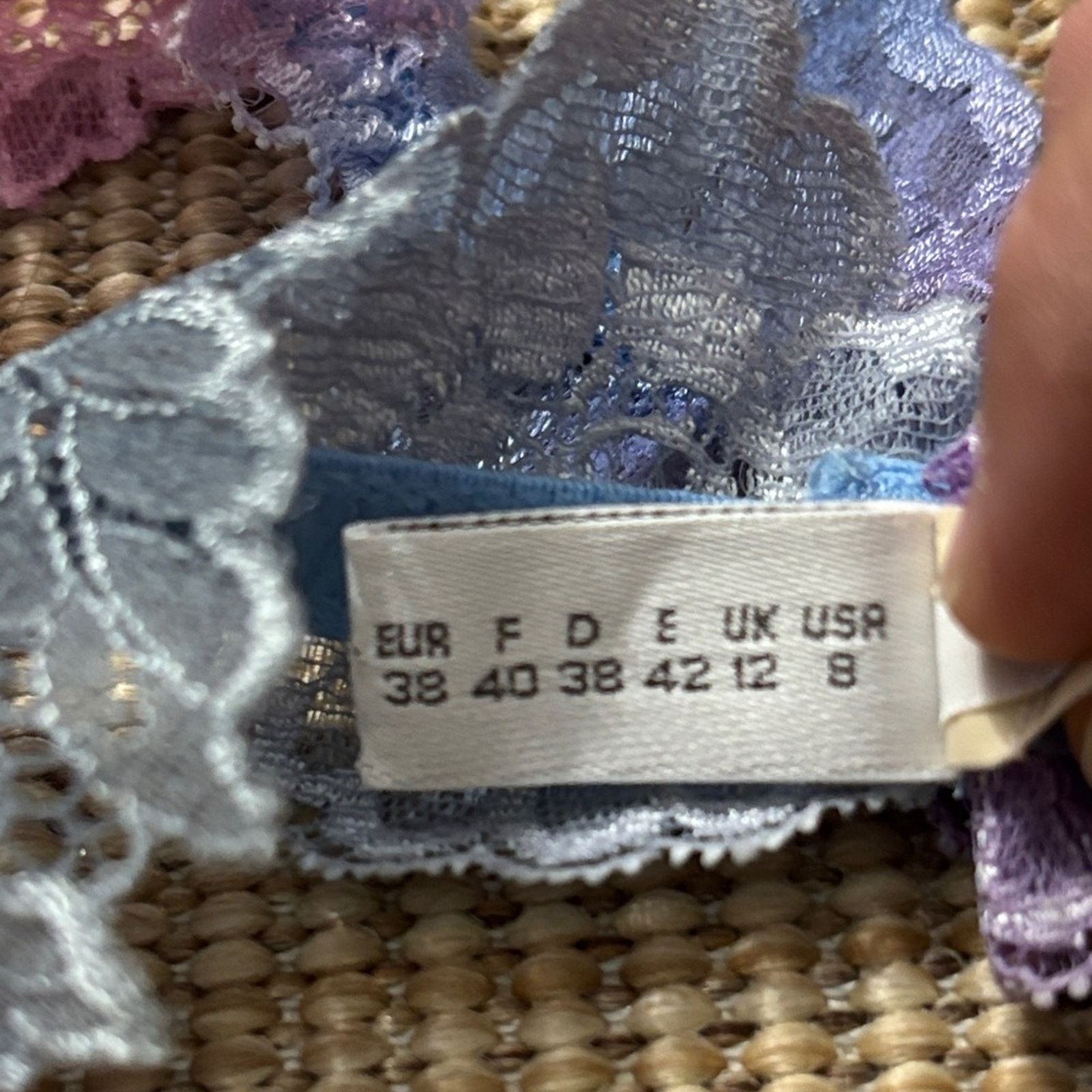 La Perla Marvel by La Perla Lace Leg band - Pink and Blue size 2 Size ONE SIZE - 3 Thumbnail