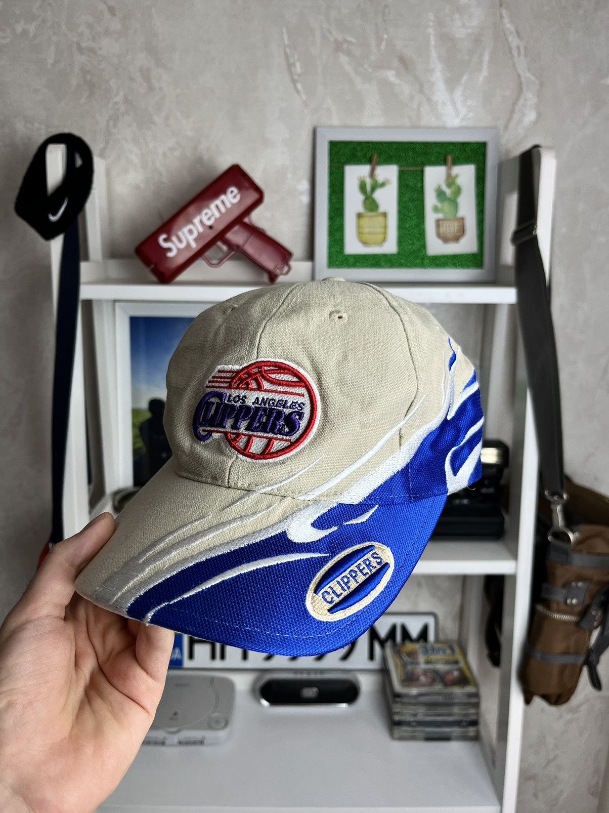 NBA × Vintage NBA Los Angeles Clippers Vintage Cap Flames Y2K Streetwear Size ONE SIZE - 1 Thumbnail