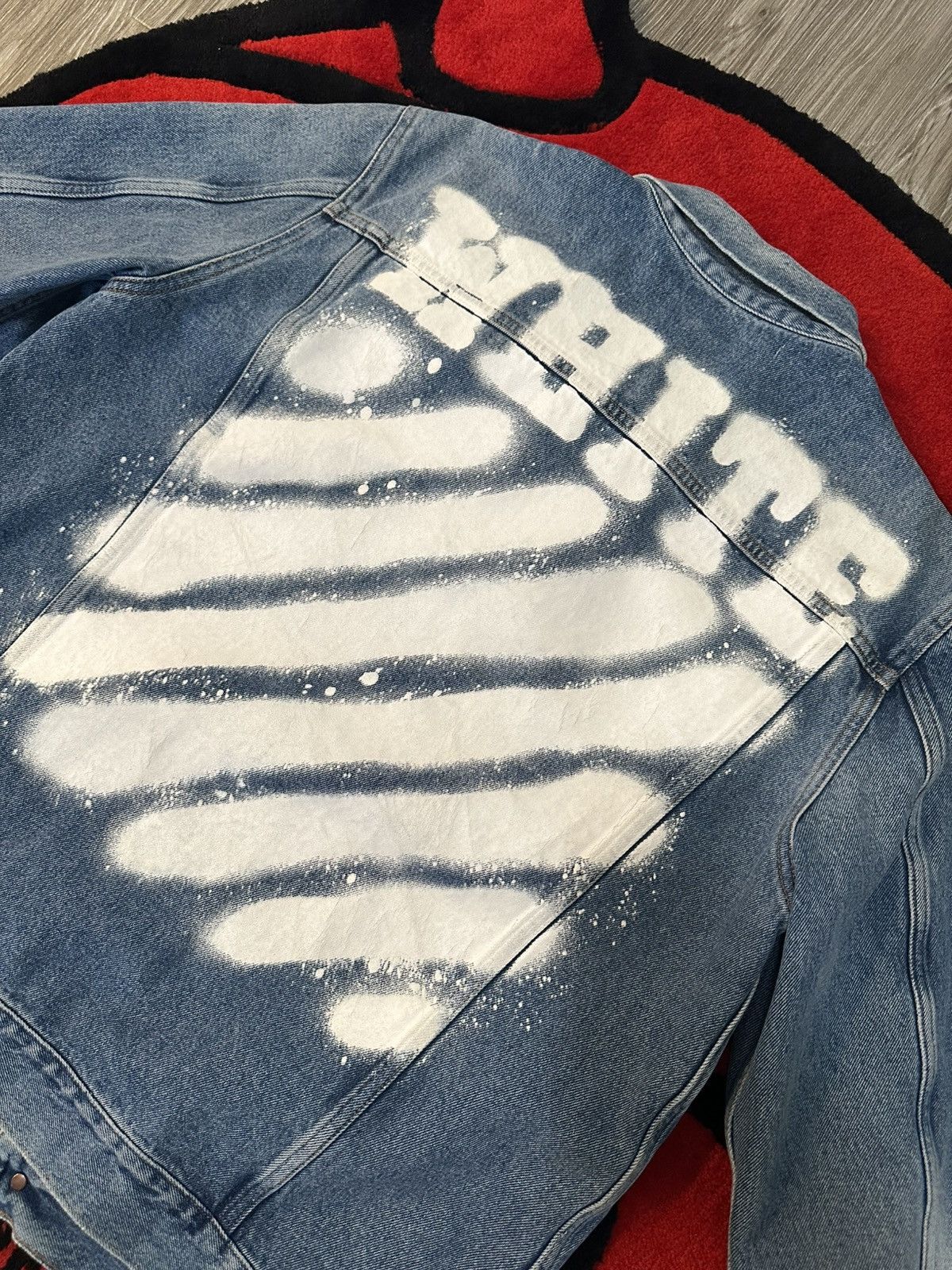 Off-White Off-White Spray Paint Denim Jacket Size US M / EU 48-50 / 2 - 1 Thumbnail