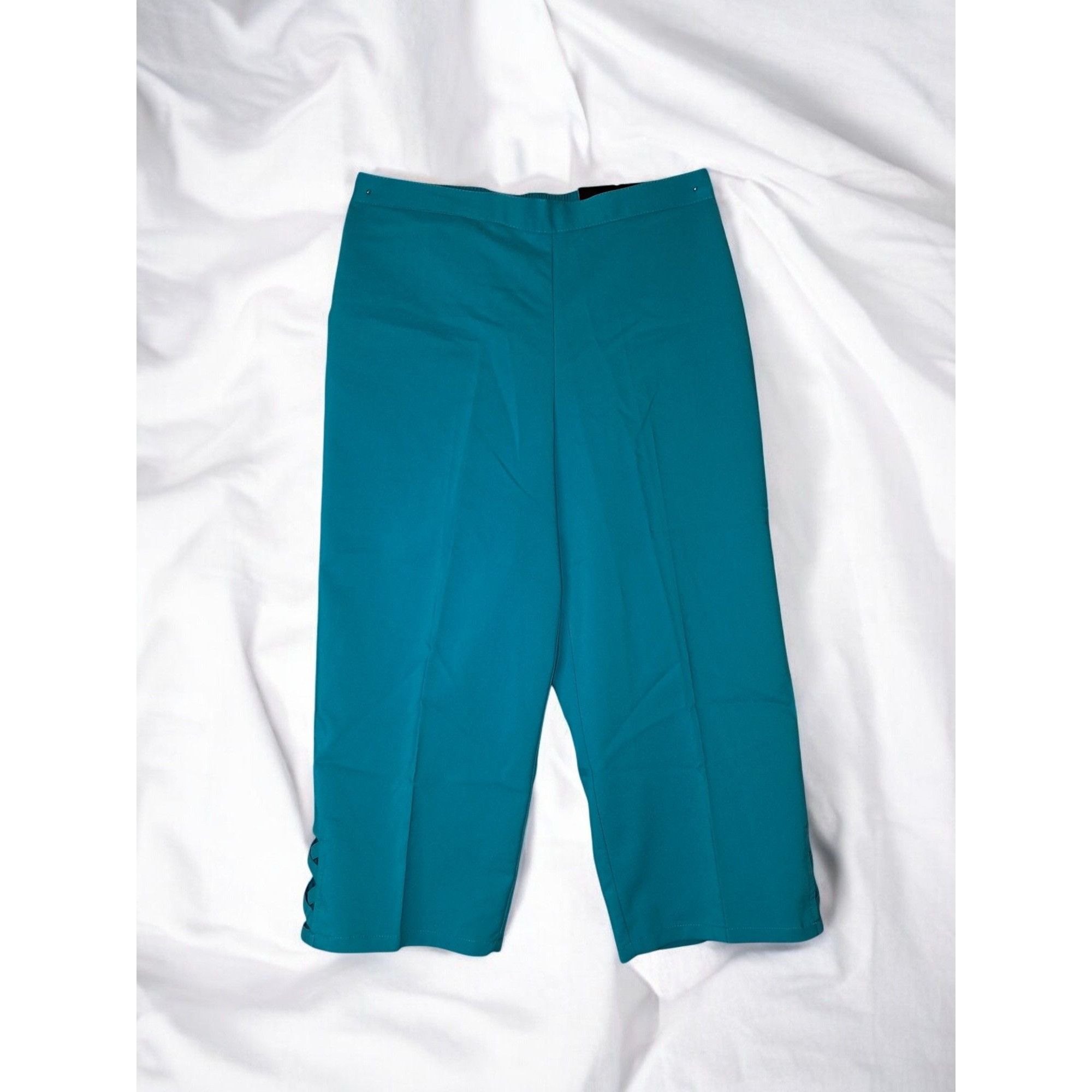 Other Alfred Dunner Teal Classic Fit Size 6P Capri Pant Size 28" / US 6 / IT 42 - 1 Thumbnail