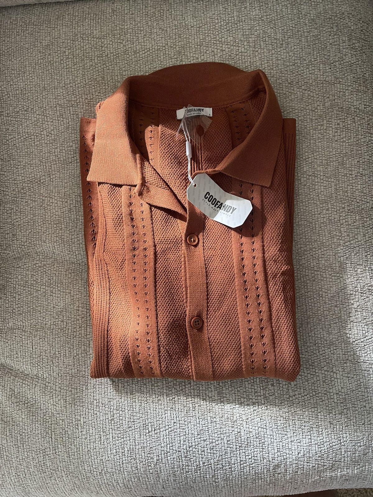 Other Button short sleeve knit Size US L / EU 52-54 / 3 - 1 Thumbnail