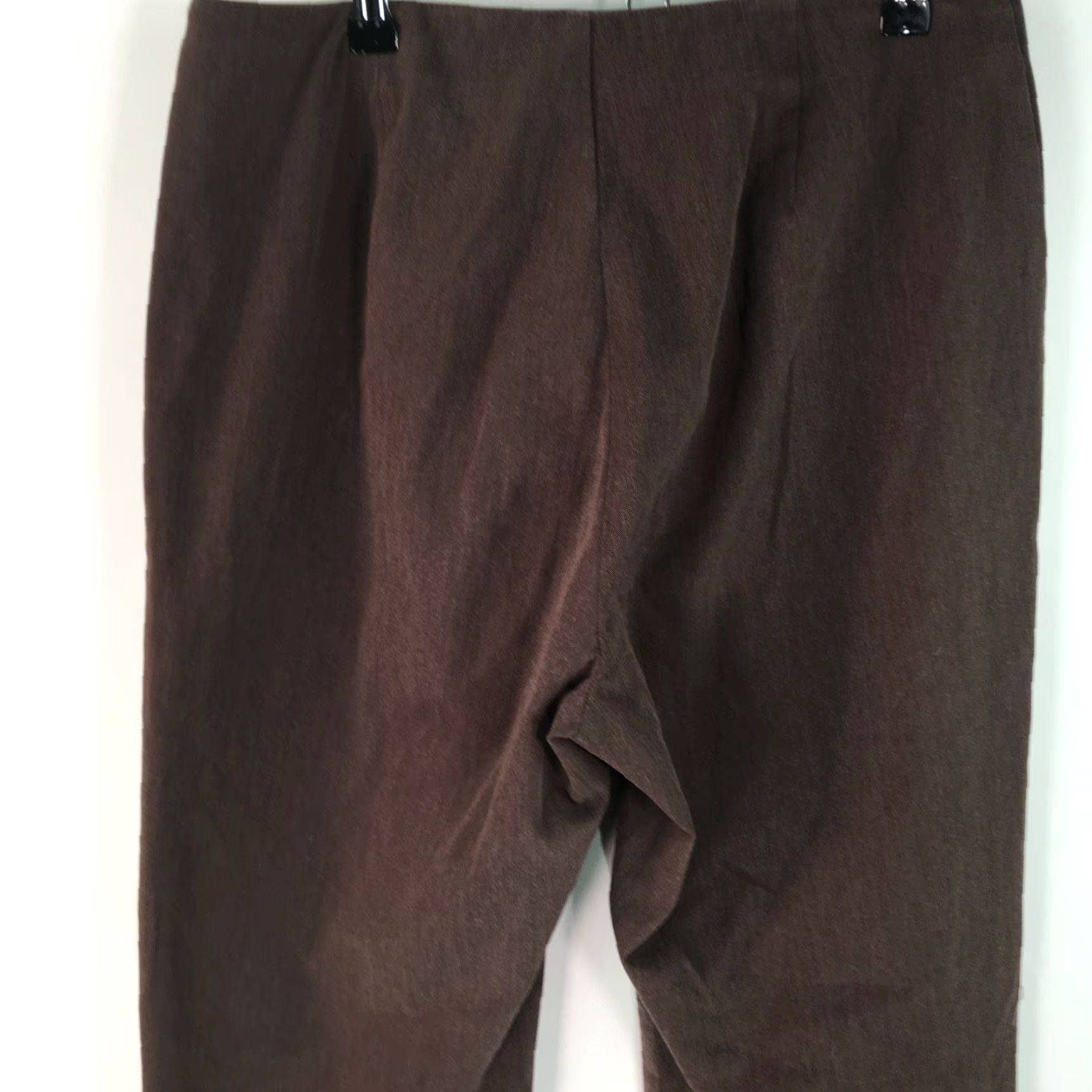 Dockers Dockers Dress Pants Women 8 Regular 30x32 Brown Solid Straight Leg Mid Rise Stretch Womens Size 30" / US 8 / IT 44 - 4 Thumbnail