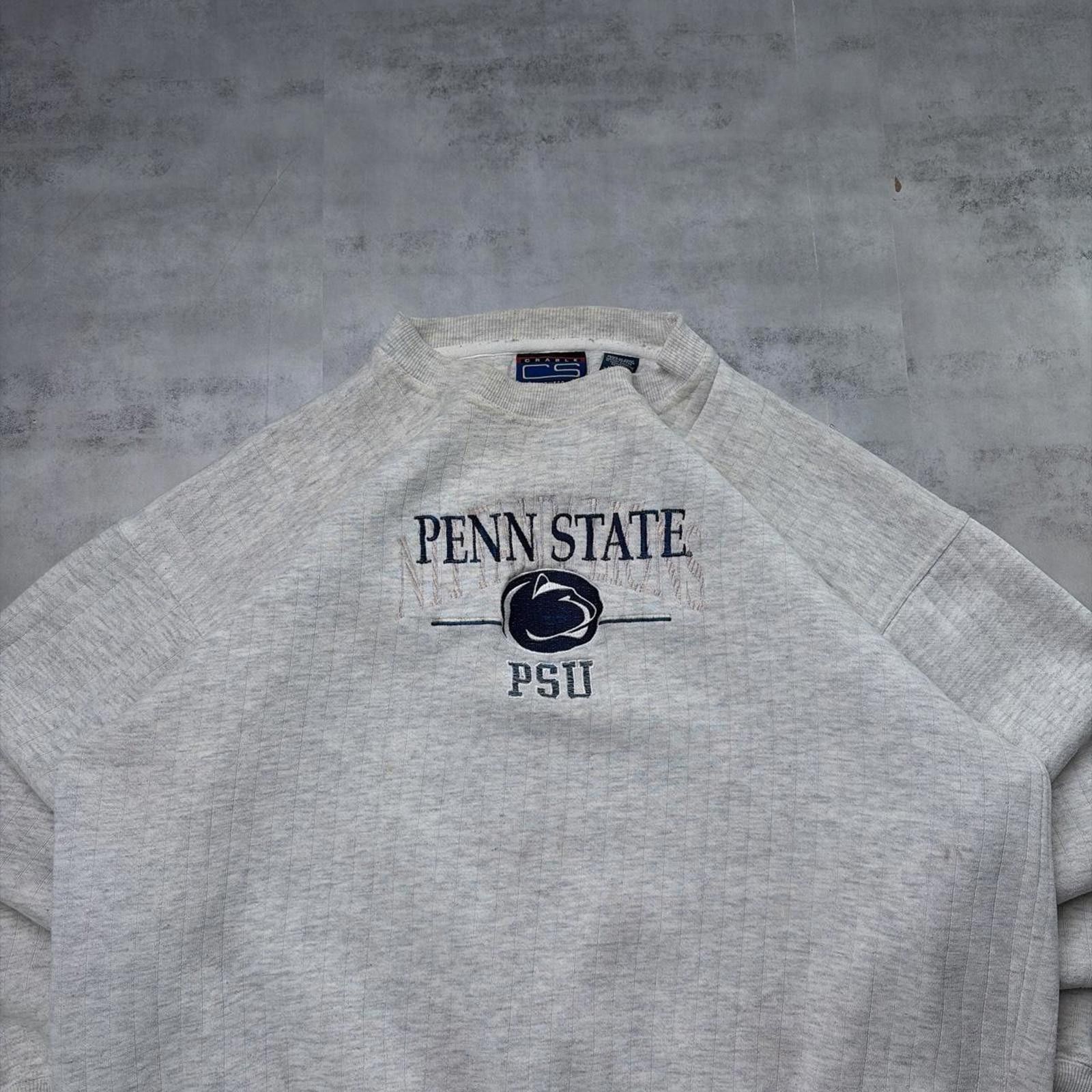 Other Vintage Grey Penn State University College Crewneck Sweater Size US XL / EU 56 / 4 - 3 Thumbnail