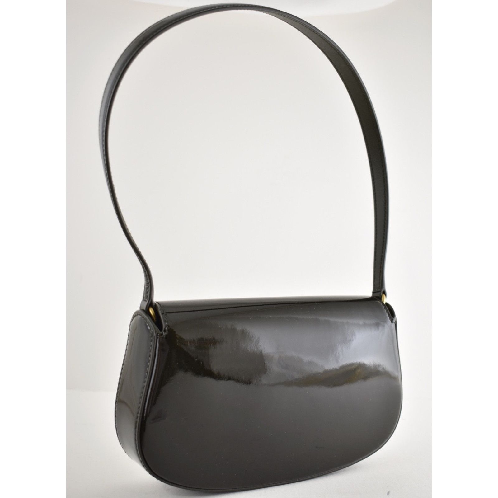 Yves Saint Laurent Saint Laurent Mini Voltaire Demi Lune YSL Shoulder Bag Green Size ONE SIZE - 12 Thumbnail