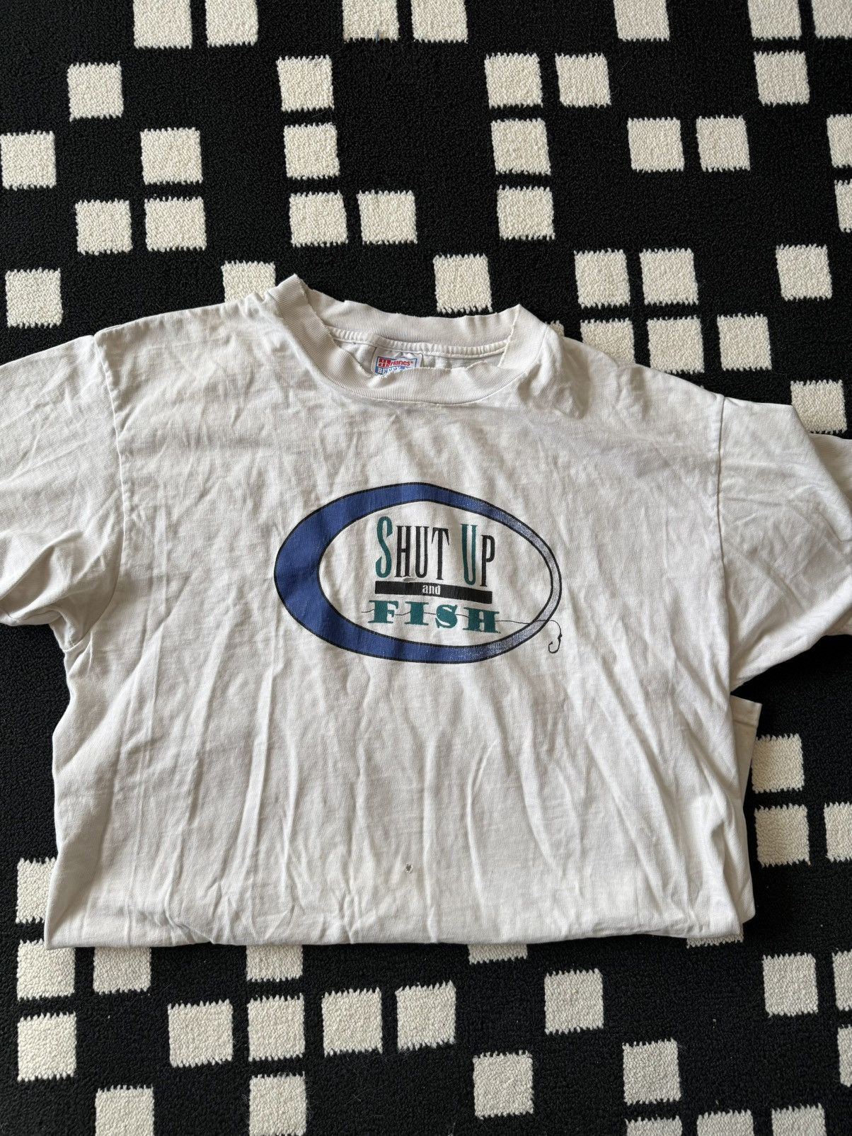Vintage 1999 Shut up and Fish Size US M / EU 48-50 / 2 - 2 Thumbnail