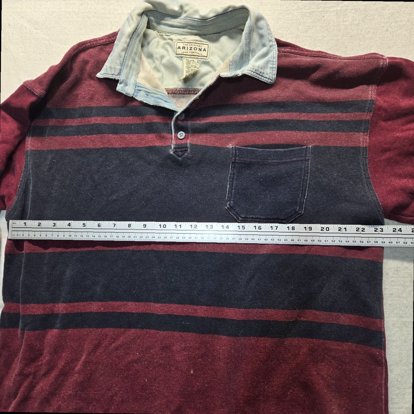 Vintage VINTAGE Arizona Jean Co. Red Distressed Collar Sweater Mens XL 90s Pullover Size US XL / EU 56 / 4 - 7 Thumbnail