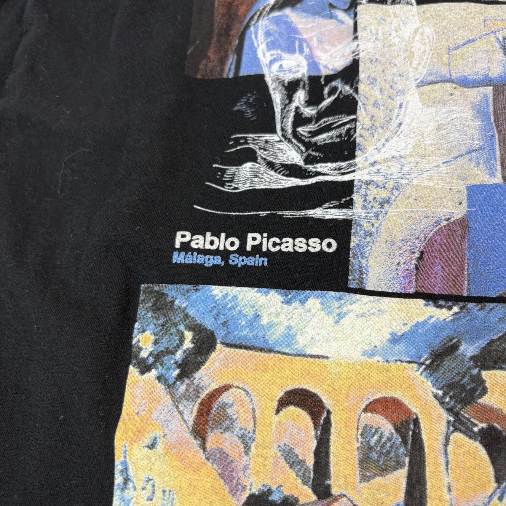 Vintage Pablo Picasso Shirt Mens XL Black Bowery Supply Cubist Graphic Art Tee Print Size US XL / EU 56 / 4 - 7 Thumbnail