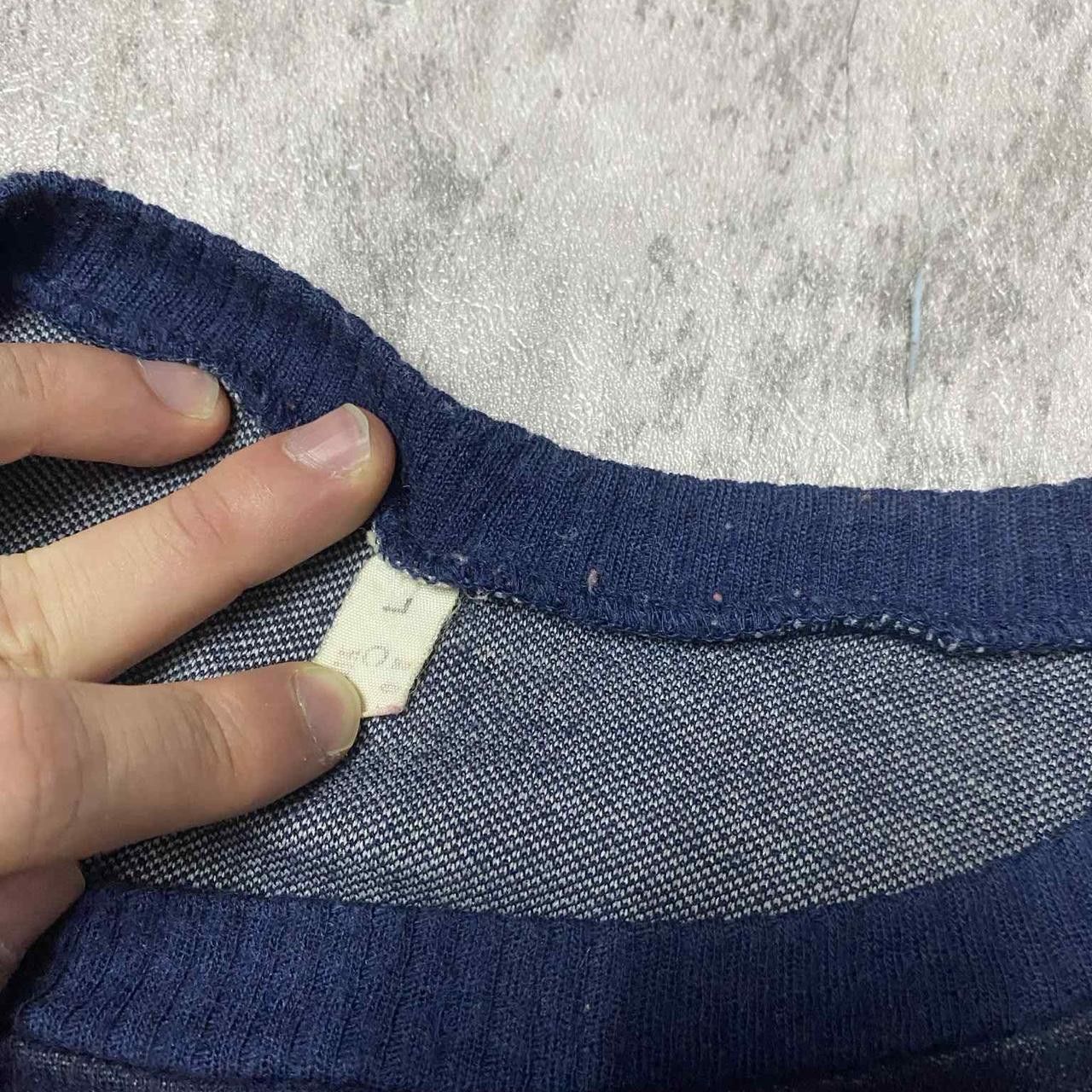 Other Navy blue vintage 90s crewneck sweatshirt with yellow Size US L / EU 52-54 / 3 - 3 Thumbnail