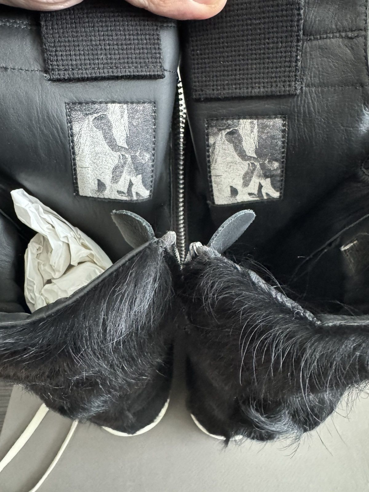 Rick Owens RICK OWENS PONY BLACK MILK CARGOBASKETS Size US 9 / EU 42 - 8 Thumbnail